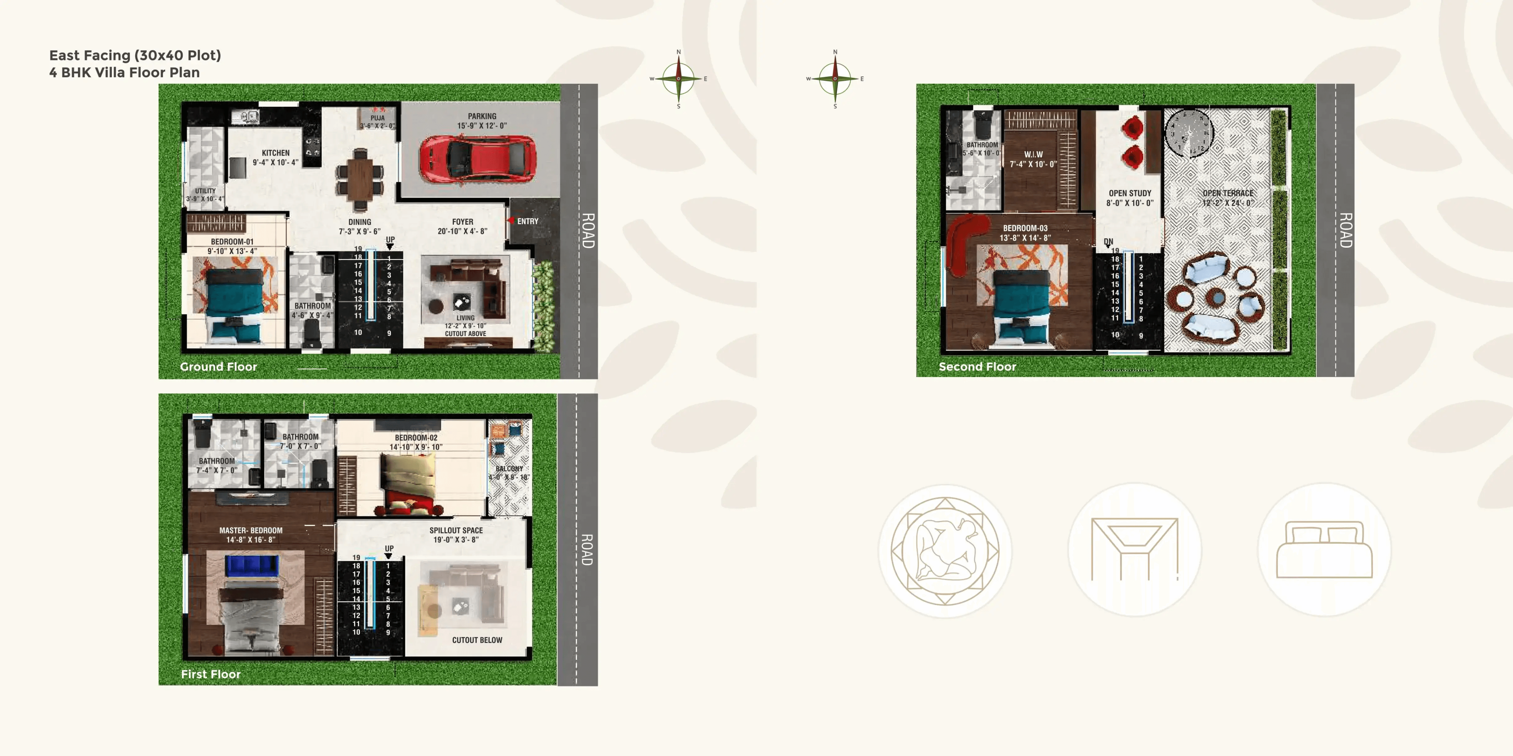 Unit plan - 960 sq.ft.