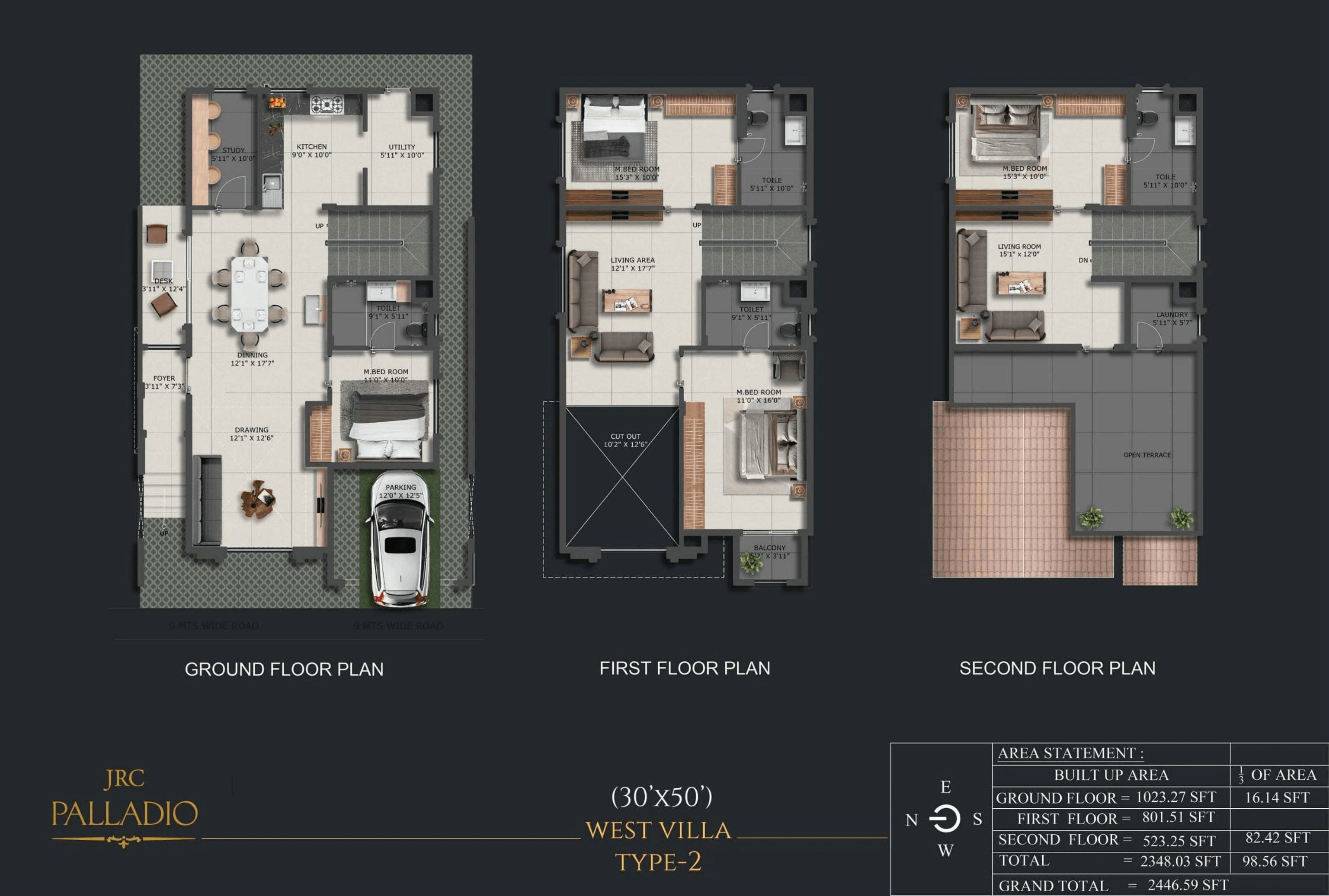 Unit plan - 1453 sq.ft.