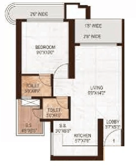 Dream Meadows Unit plan - 463 sq.ft.
