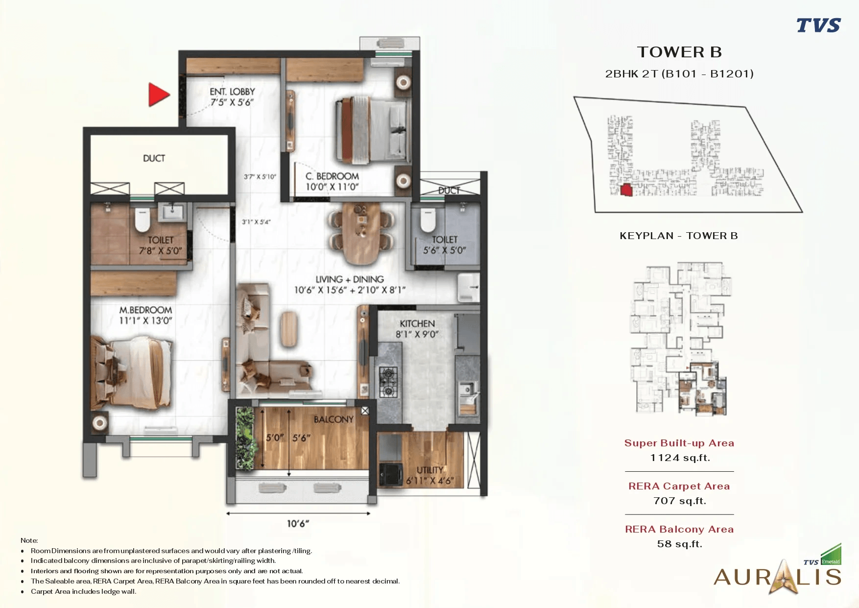 Unit plan - 786 sq.ft.