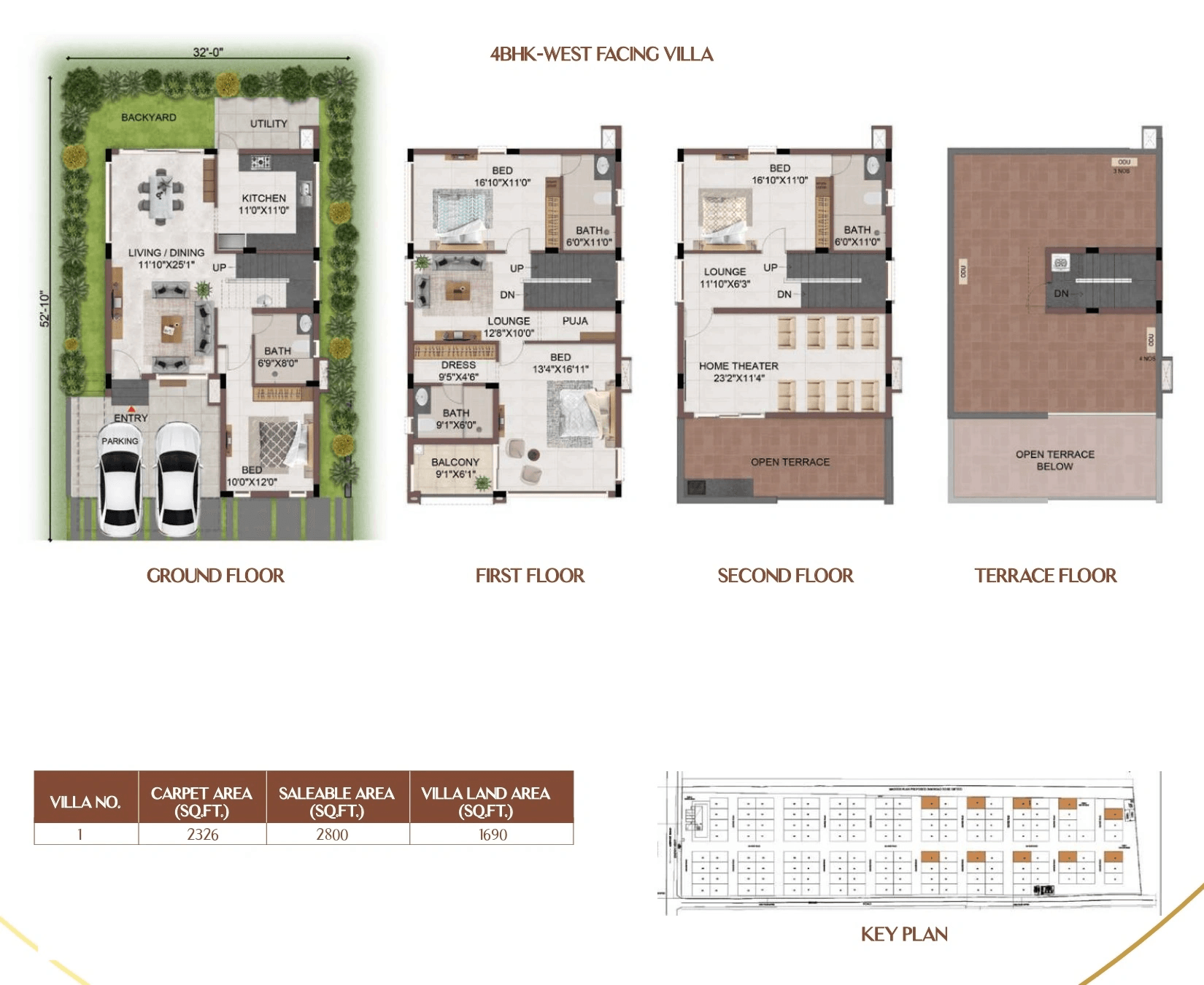 Unit plan - 2326 sq.ft.