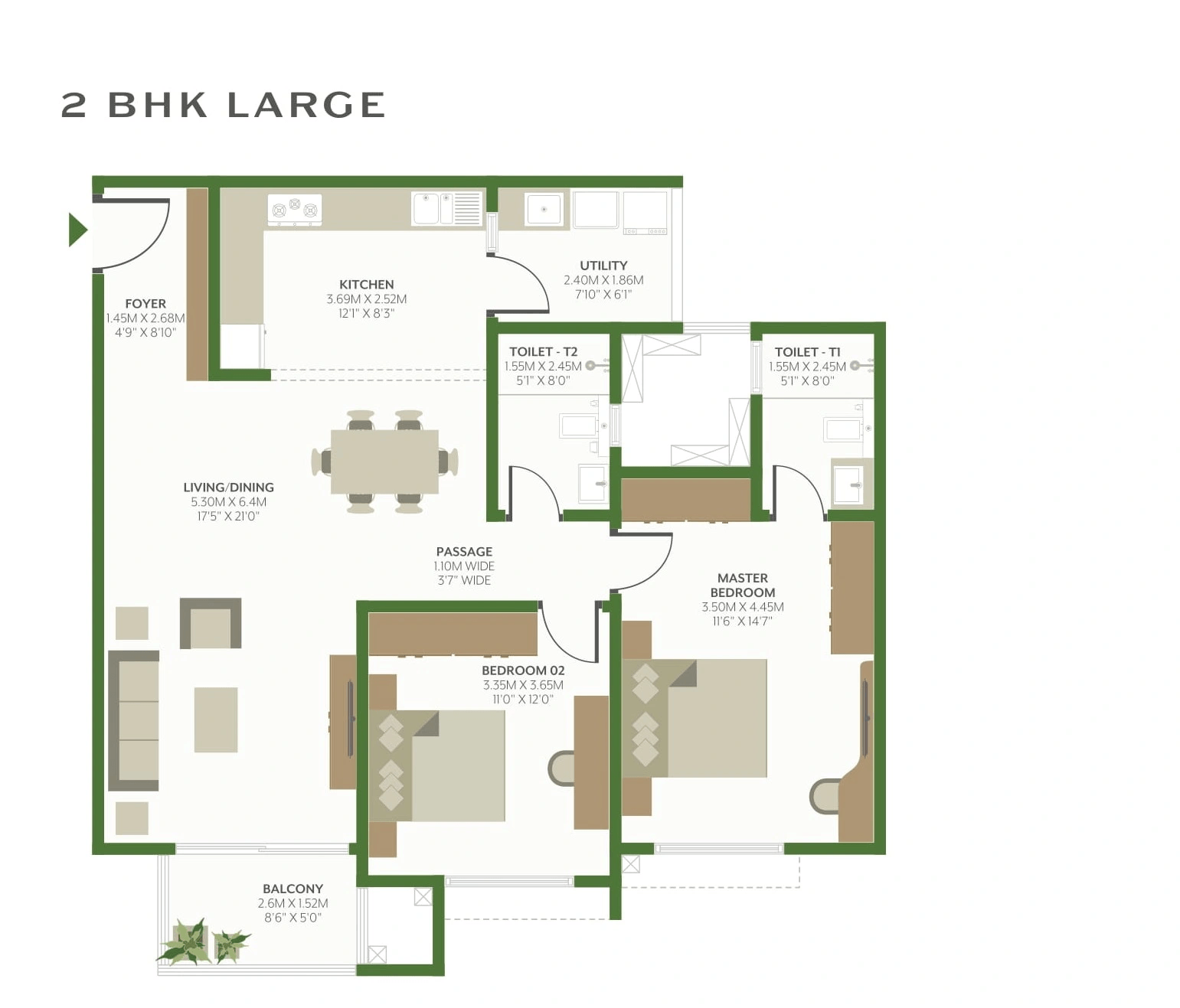 Alembic Cloud Forest Unit plan - 935 sq.ft.