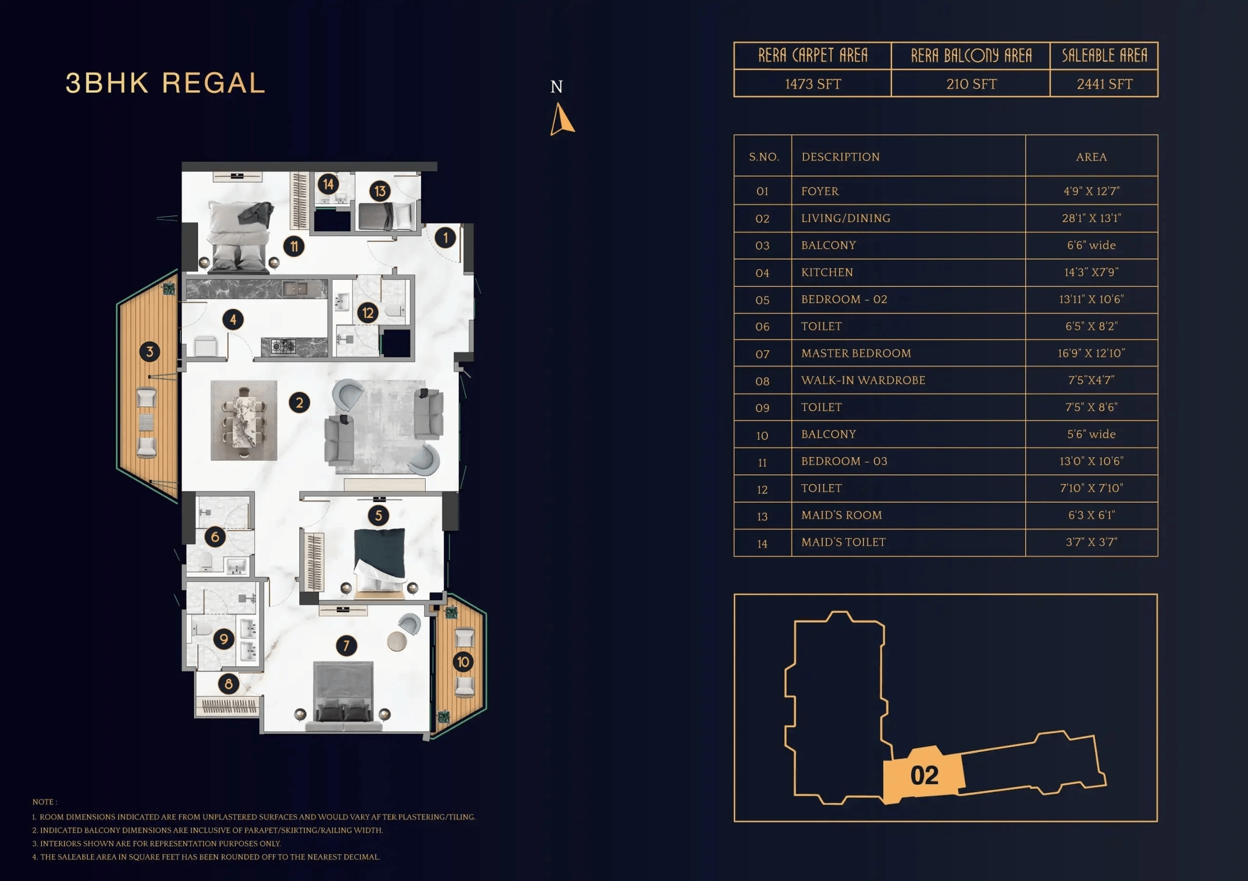 TVS Cascadia Unit plan - 1660 sq.ft.