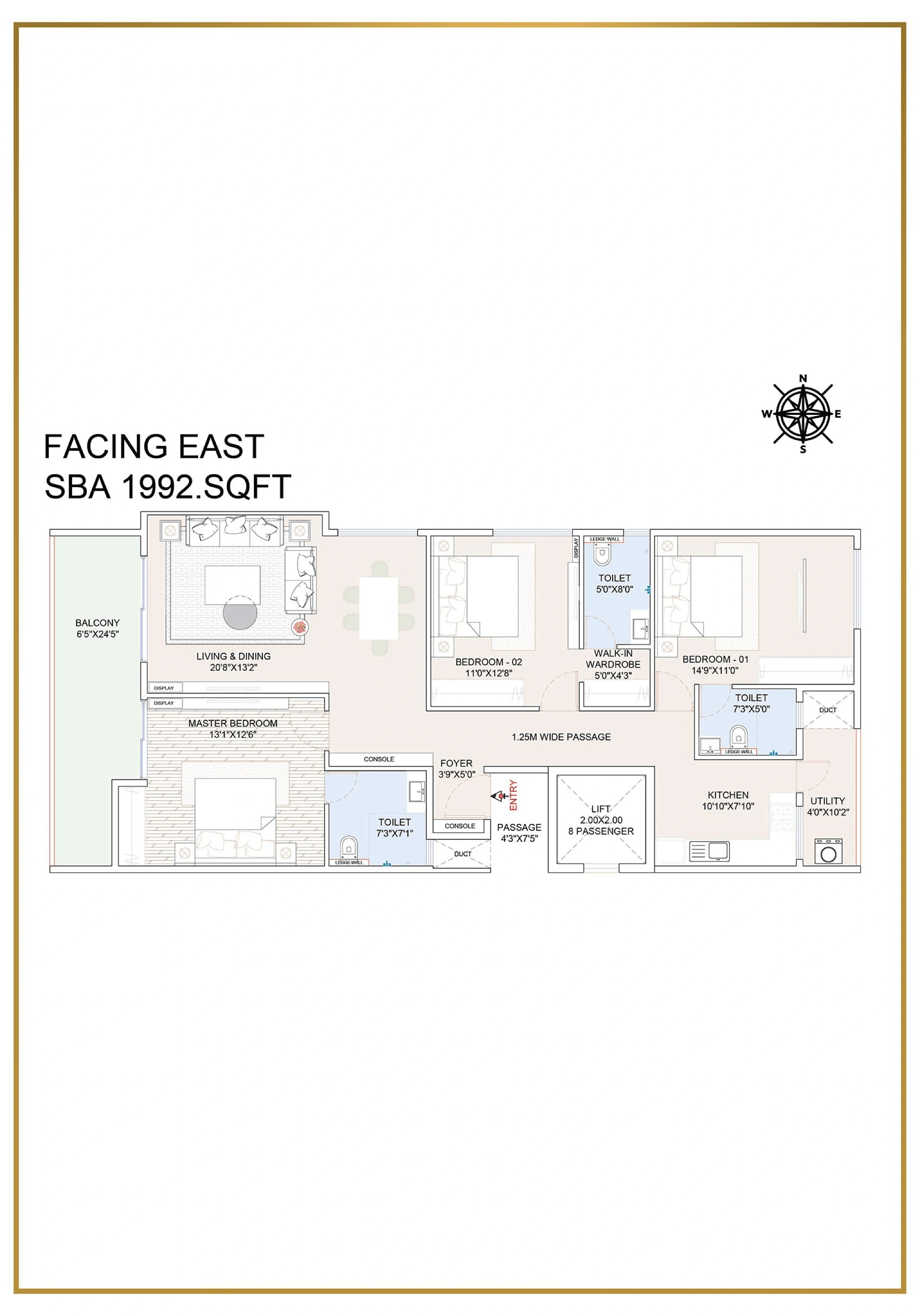 ATCO La Vivant Villaments Unit plan - 1434 sq.ft.