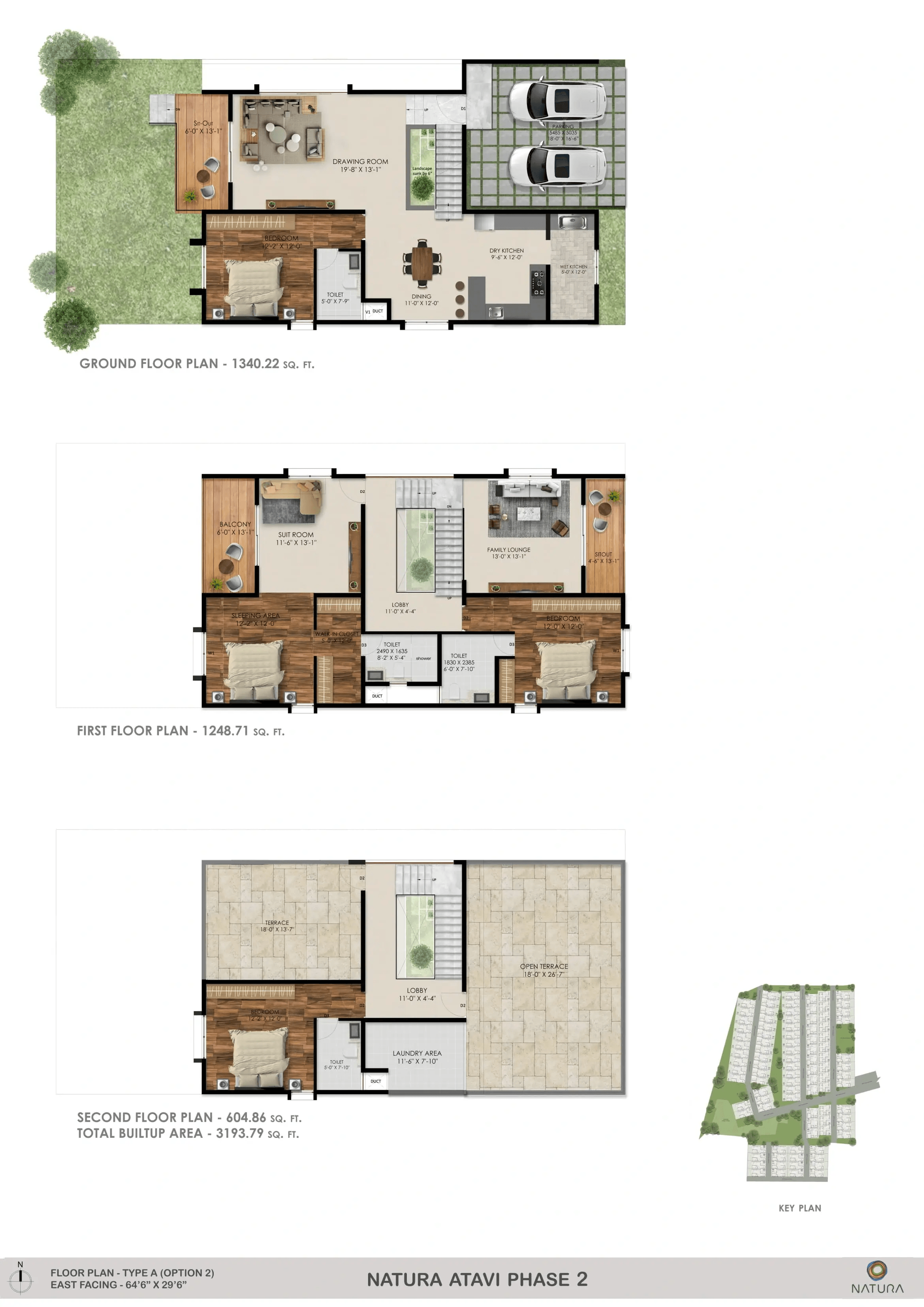 Natura Atavi Phase II Unit plan - 1903 sq.ft.