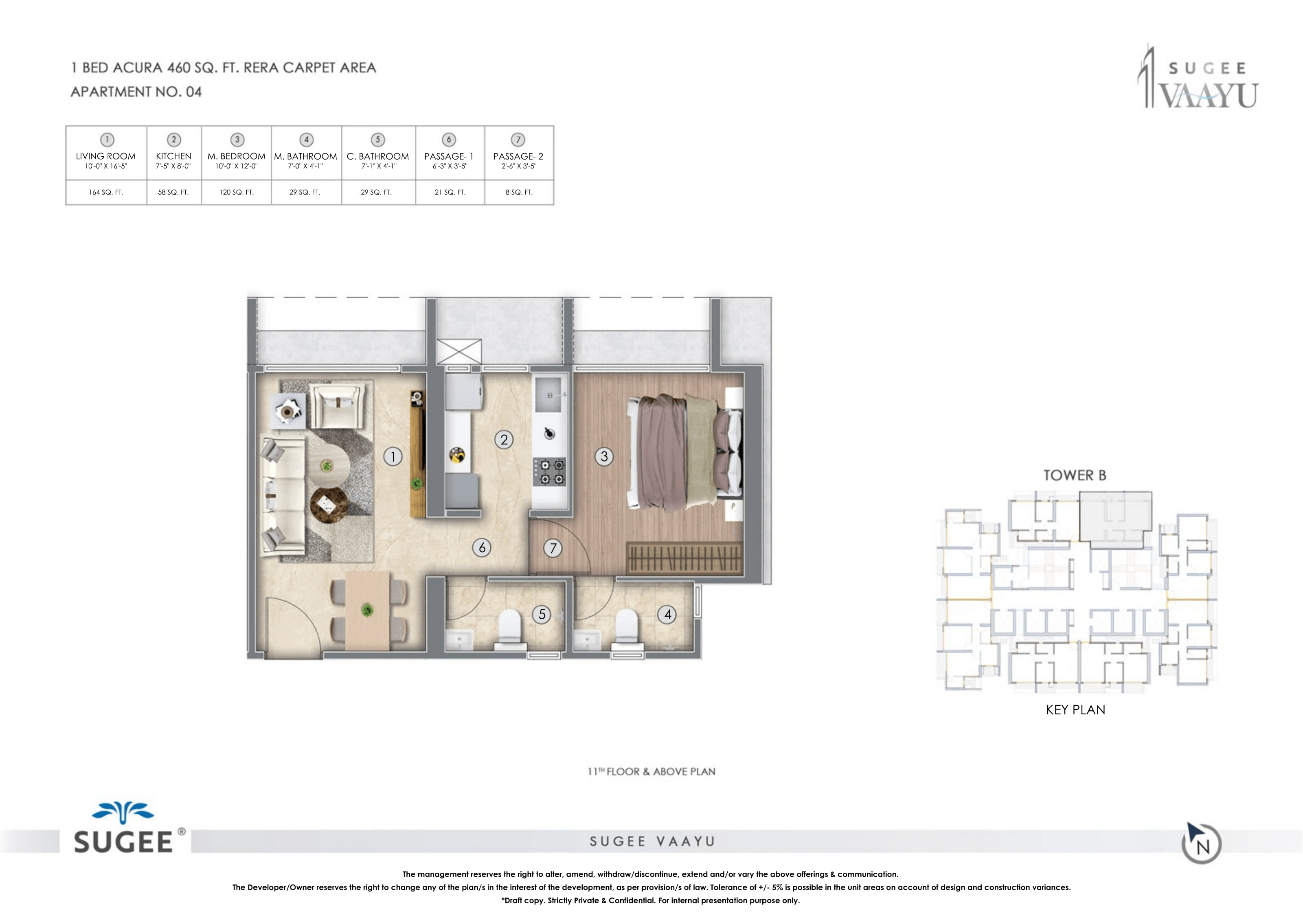 Unit plan - 460 sq.ft.