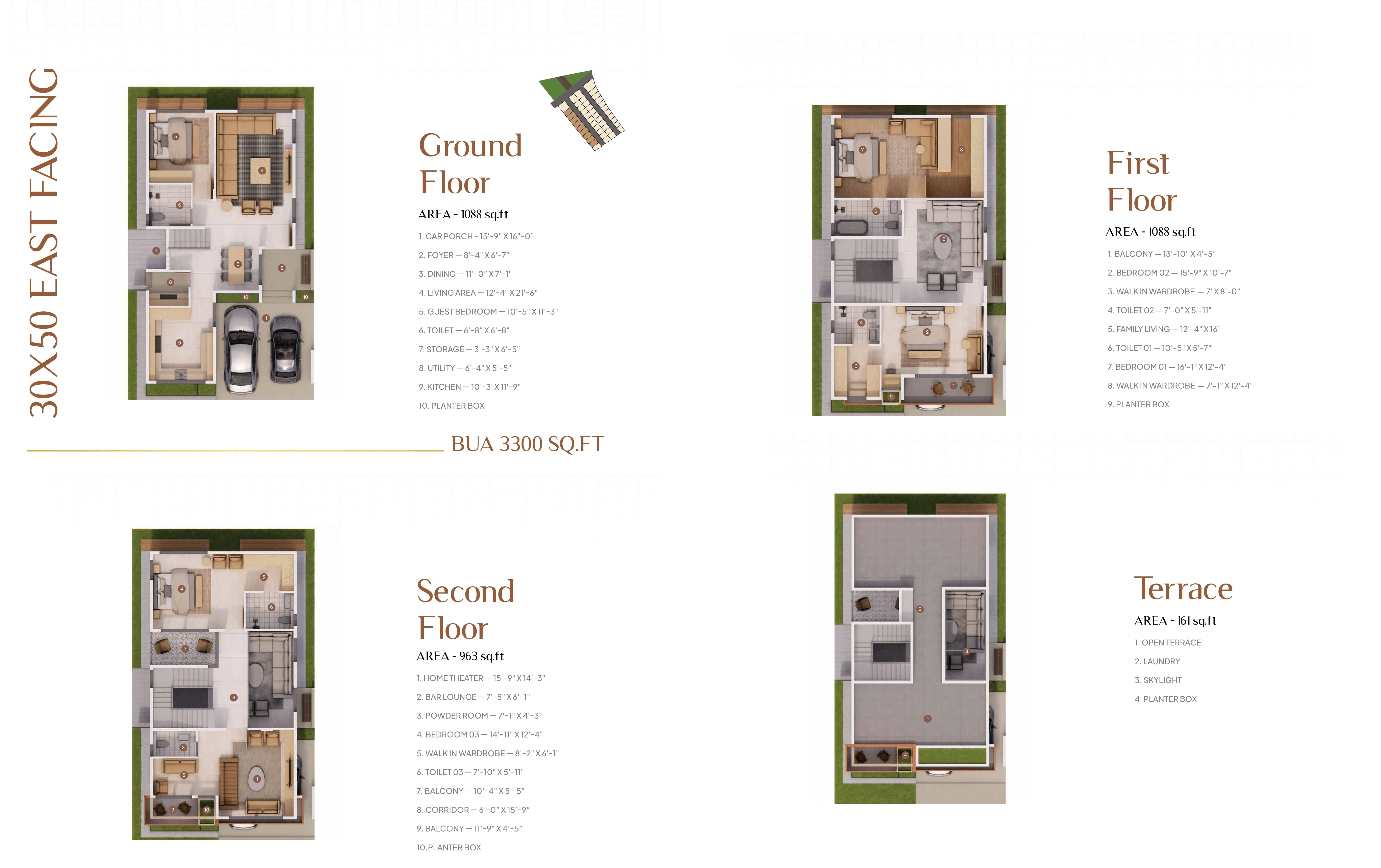 Atmos Vilasa Unit plan - 1500 sq.ft.