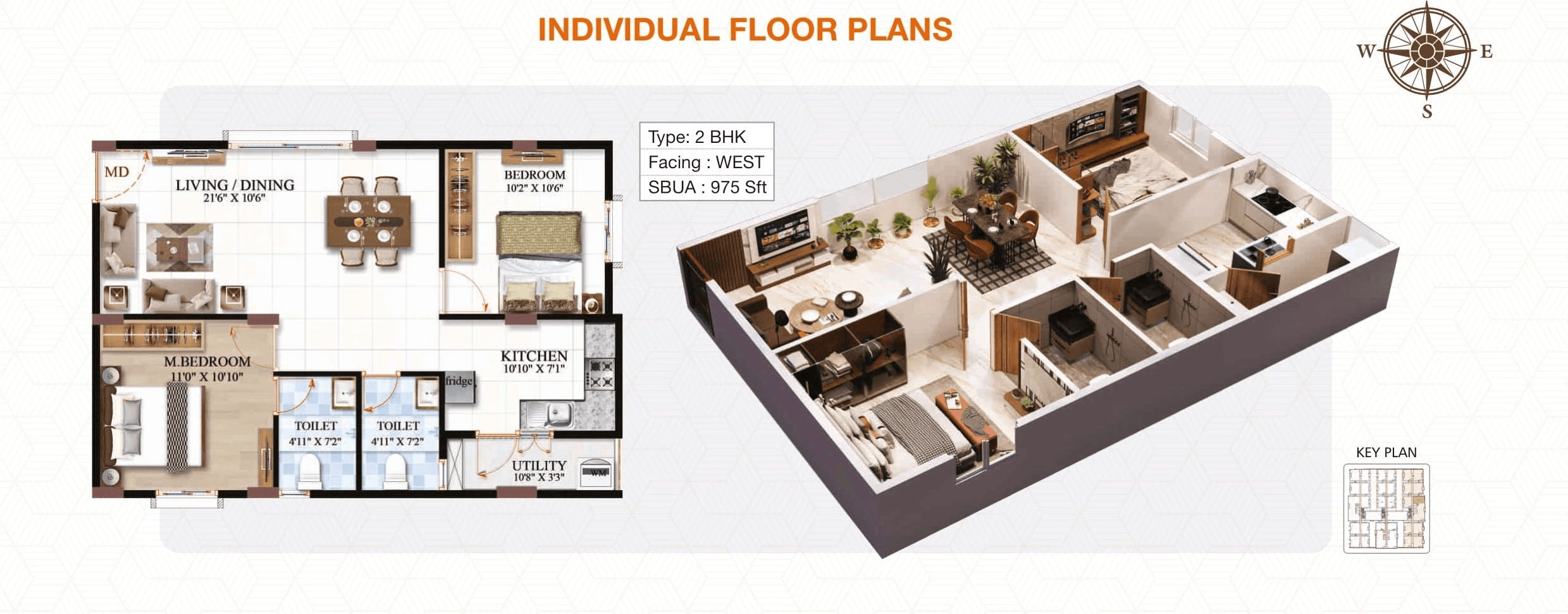 Unit plan - 710 sq.ft.