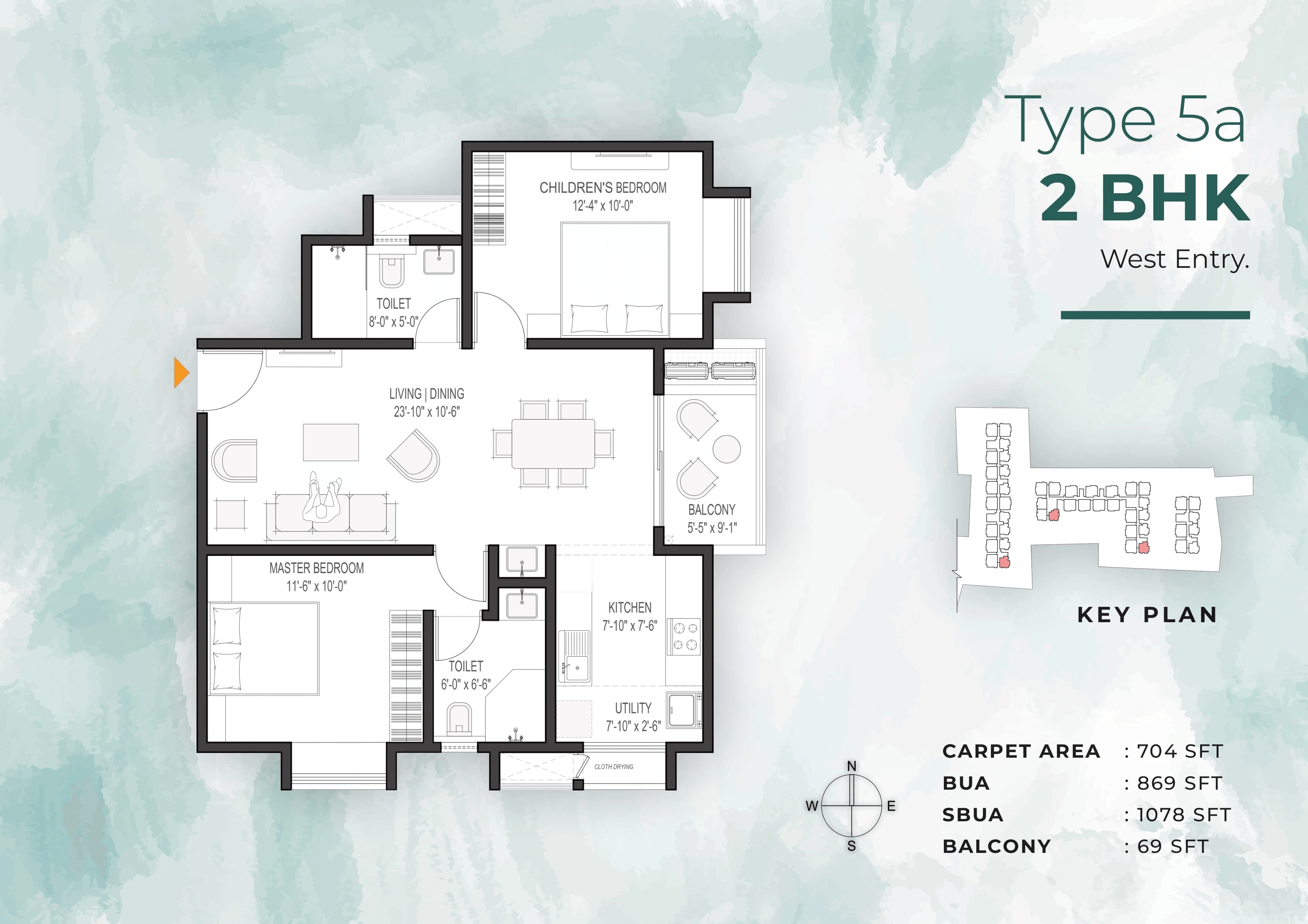 Unit plan - 776 sq.ft.