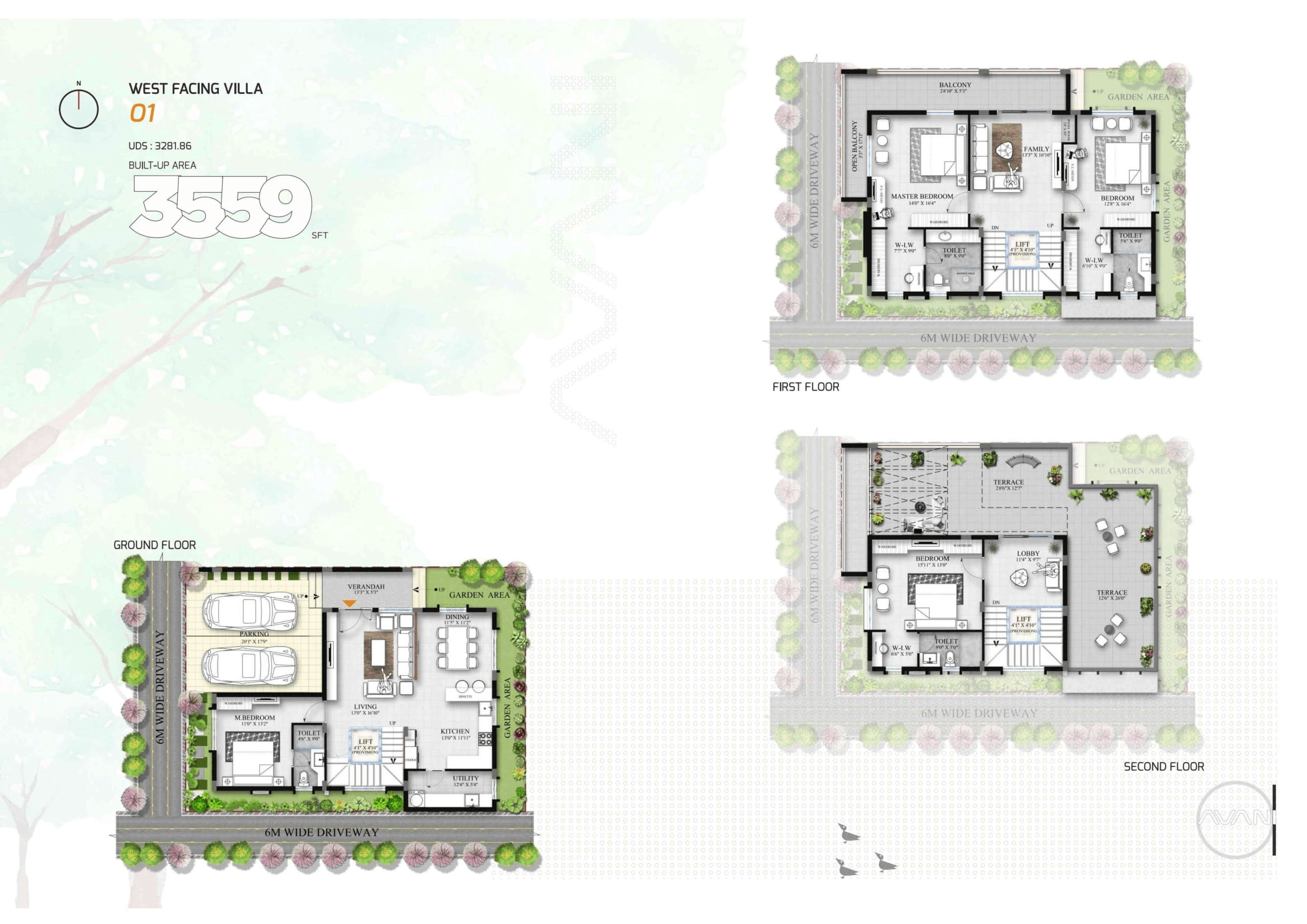 Unit plan - 2490 sq.ft.