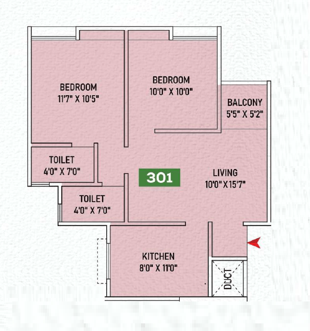 Unit plan - 617 sq.ft.
