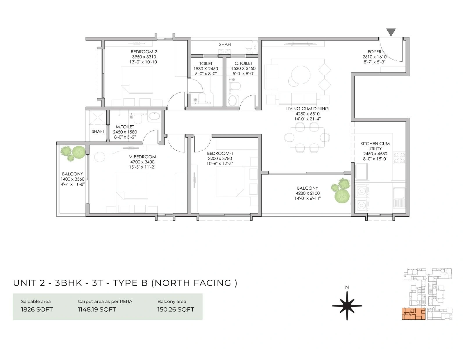 NBR Soul of the Seasons Unit plan - 1278 sq.ft.
