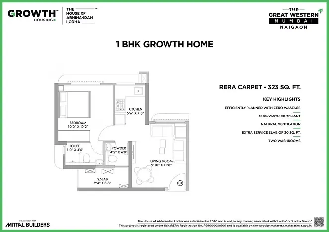 Unit plan - 323 sq.ft.