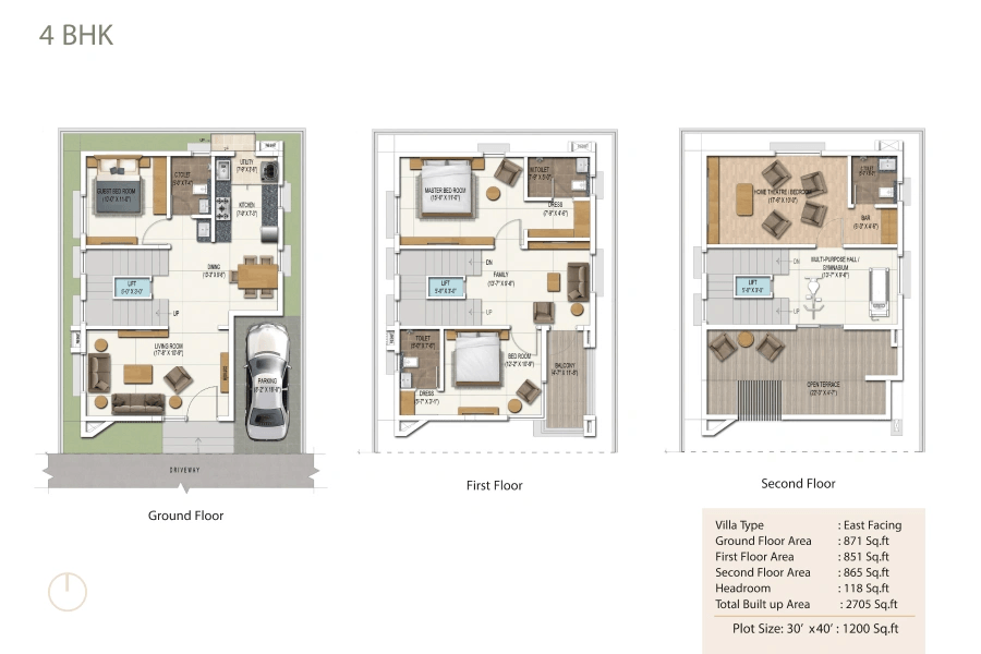 DSR Elixir Unit plan - 1200 sq.ft.