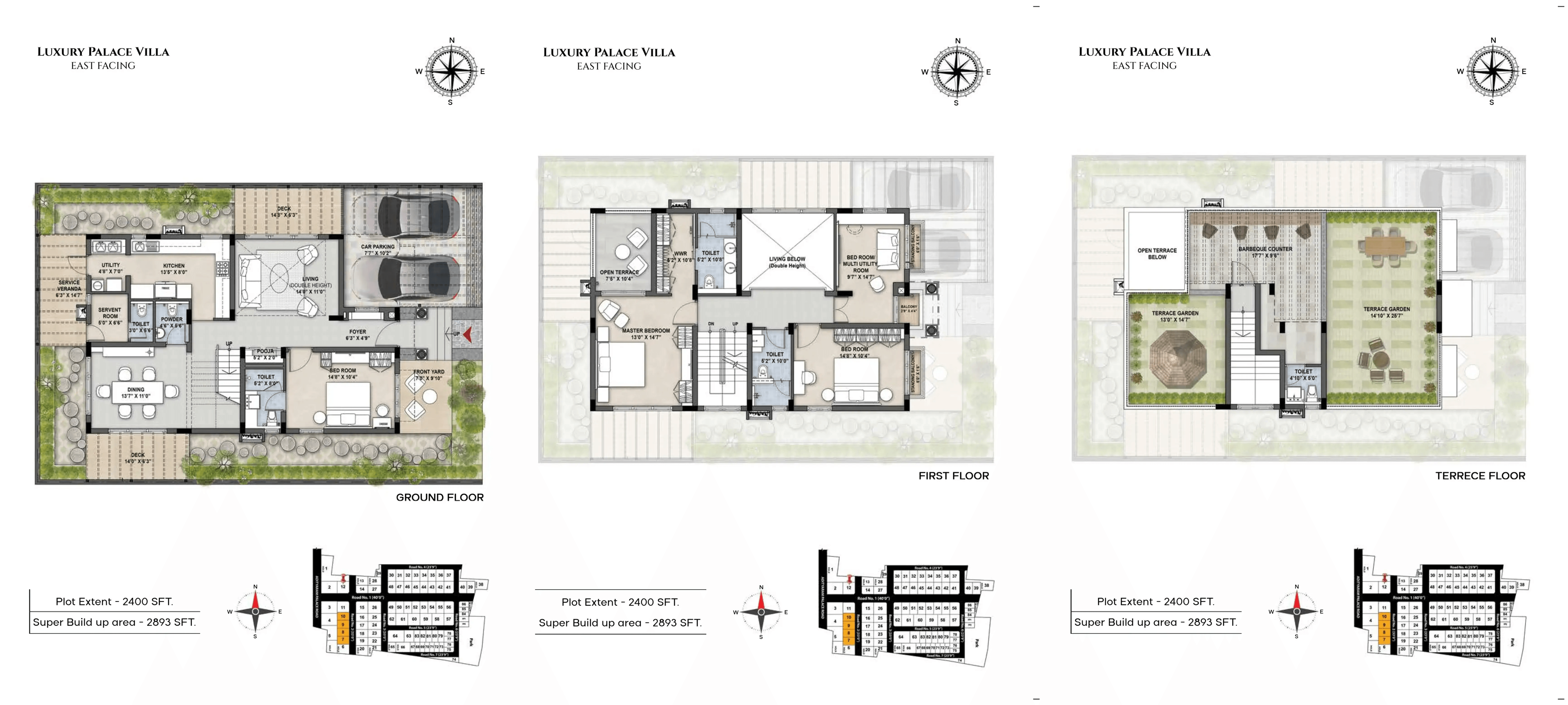 Adityaram Palace City Unit plan - 2400 sq.ft.