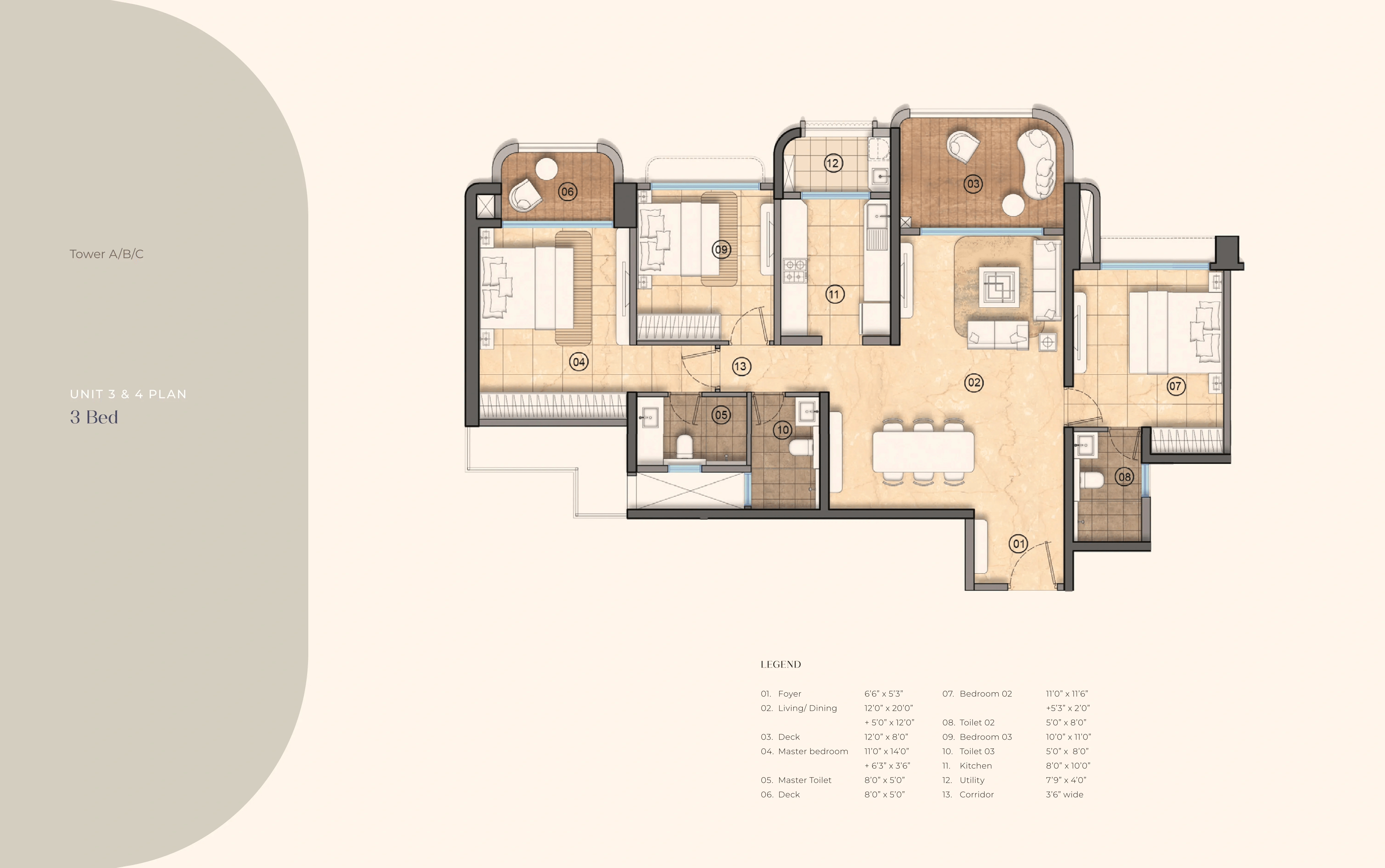 Unit plan - 976 sq.ft.