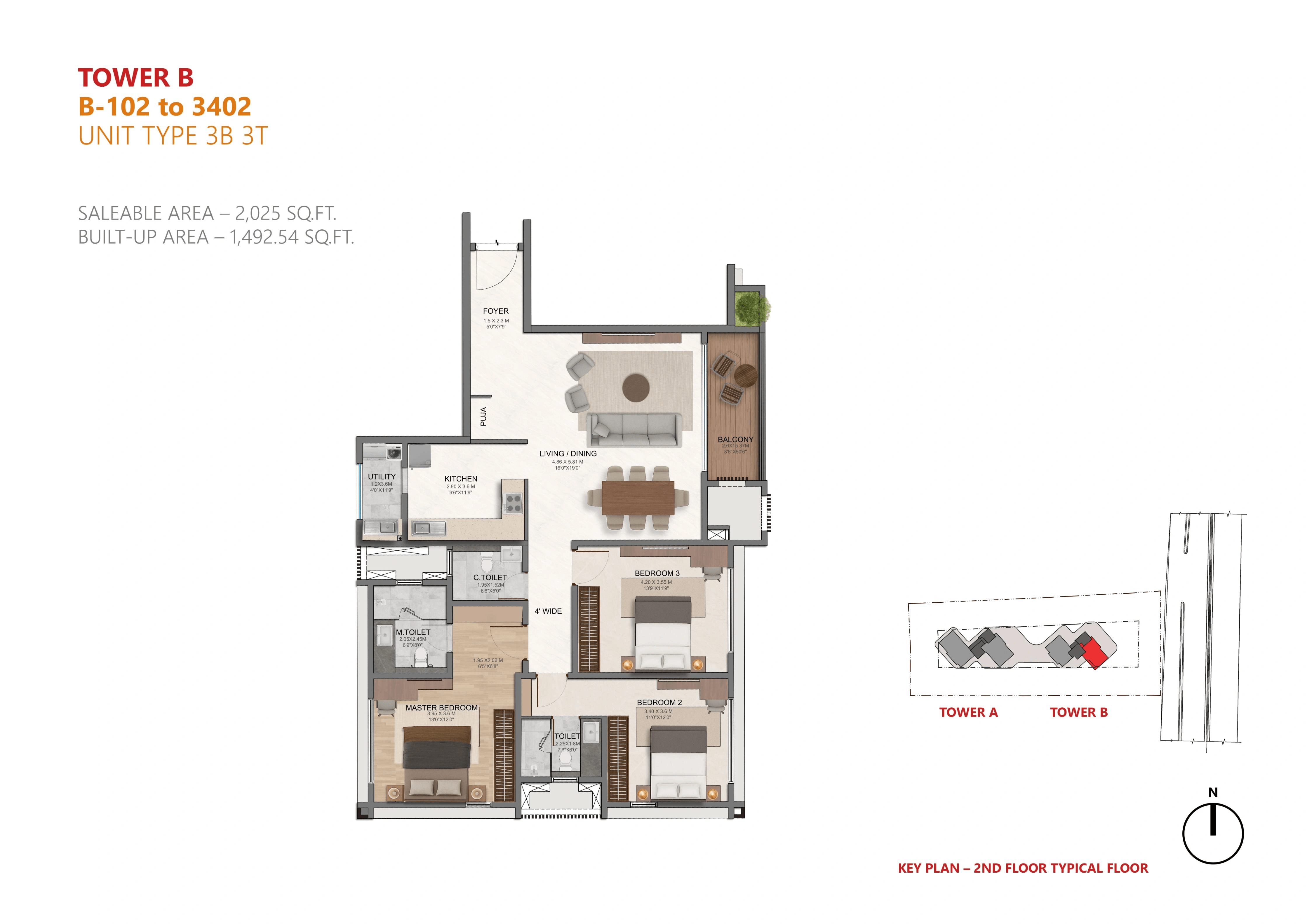 Unit plan - 1314 sq.ft.