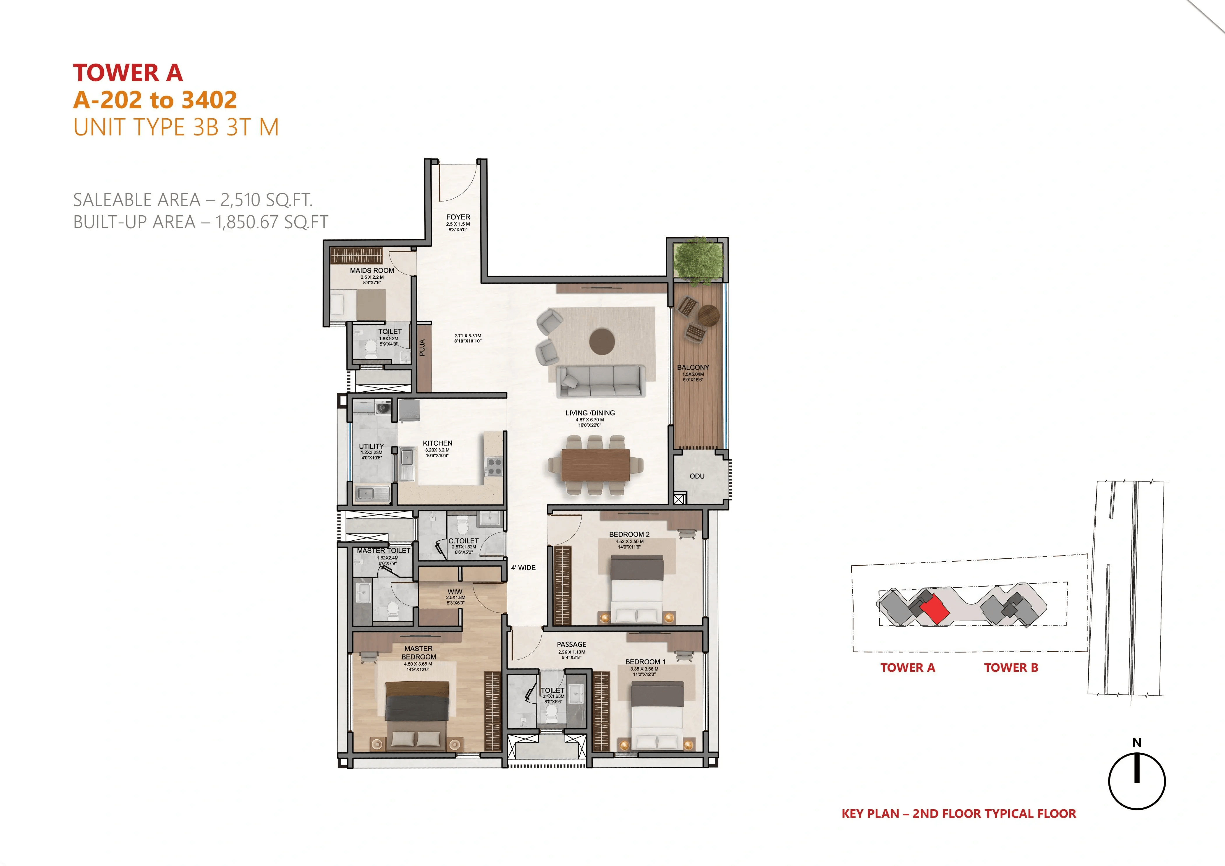 Houze of jindal Zolaah Unit plan - 1512 sq.ft.