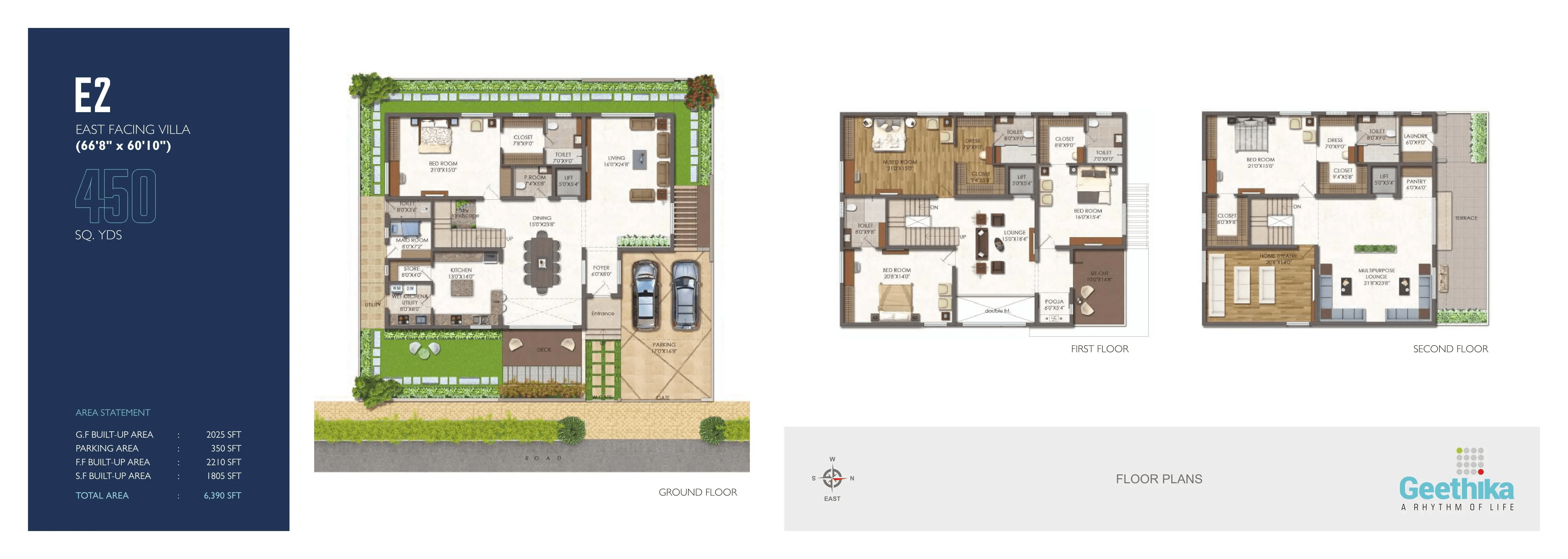 Supadha Geethika Unit plan - 4050 sq.ft.