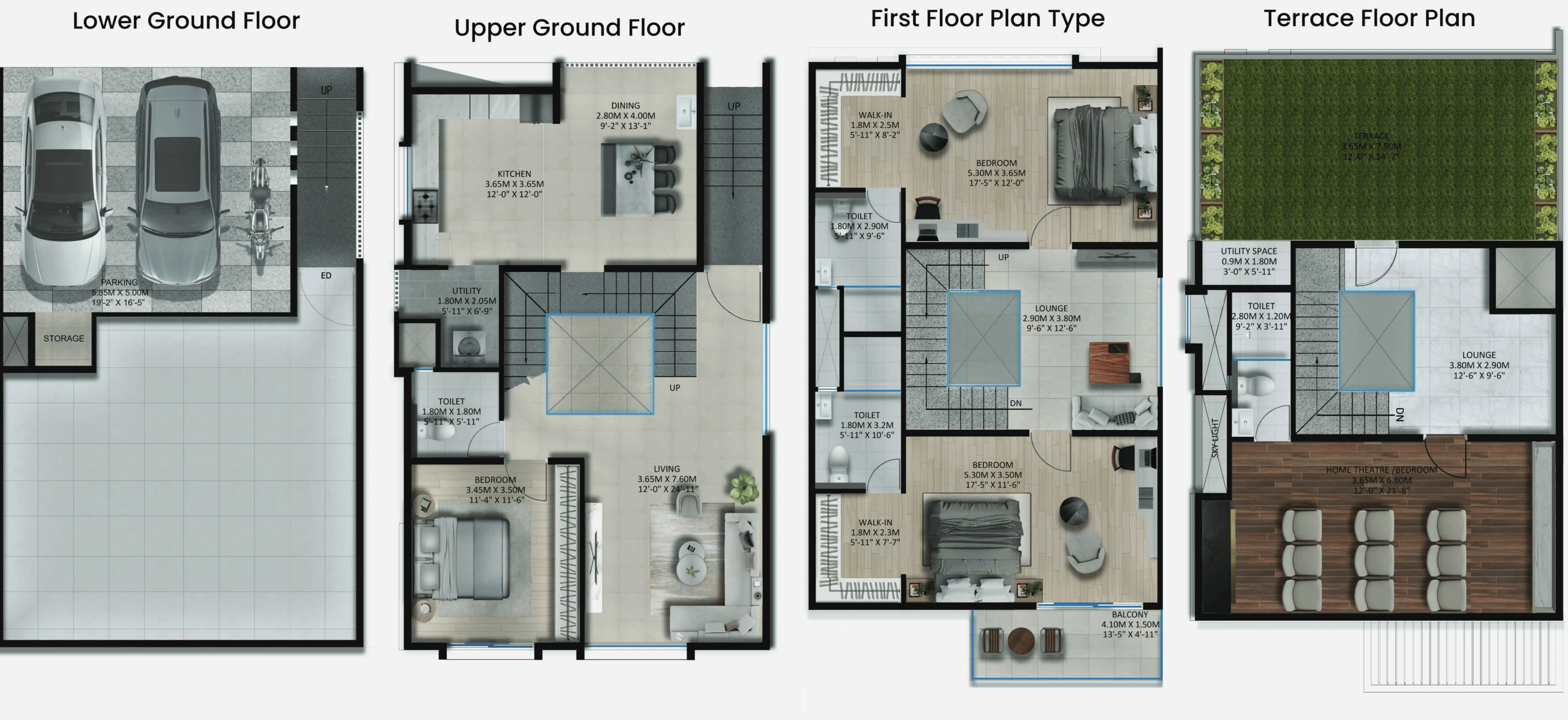 Vaishno Luxuria Unit plan - 2347 sq.ft.