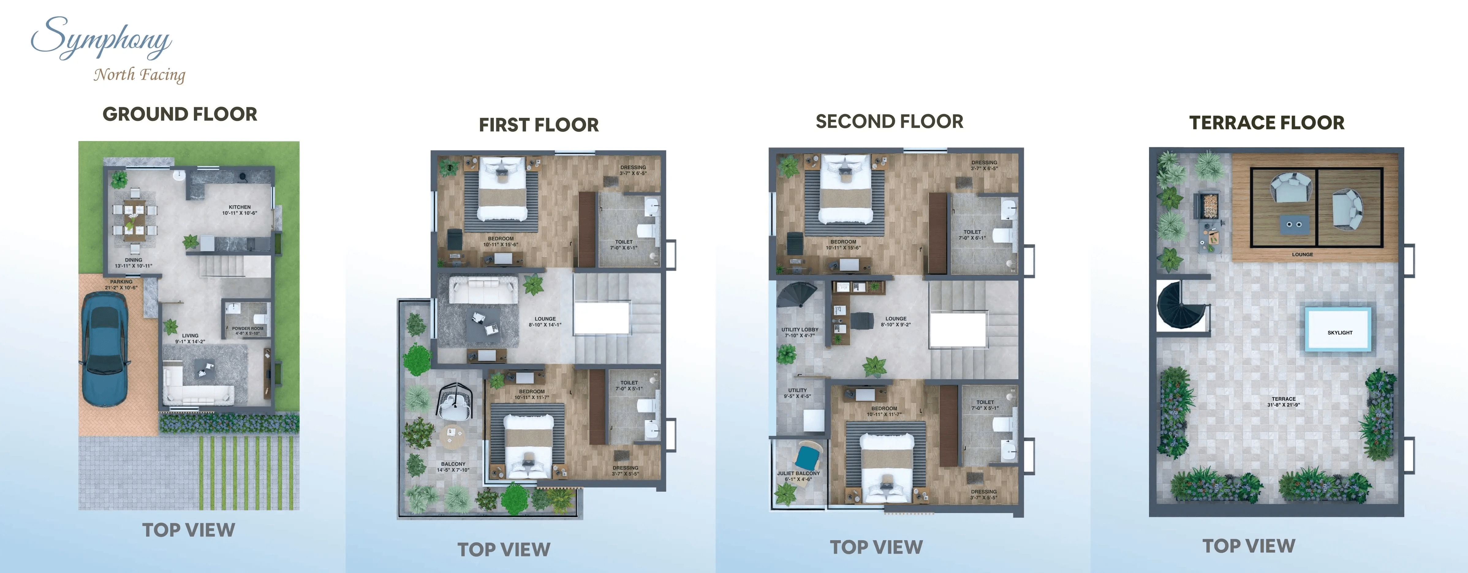 Konig Pearl County Unit plan - 1453 sq.ft.