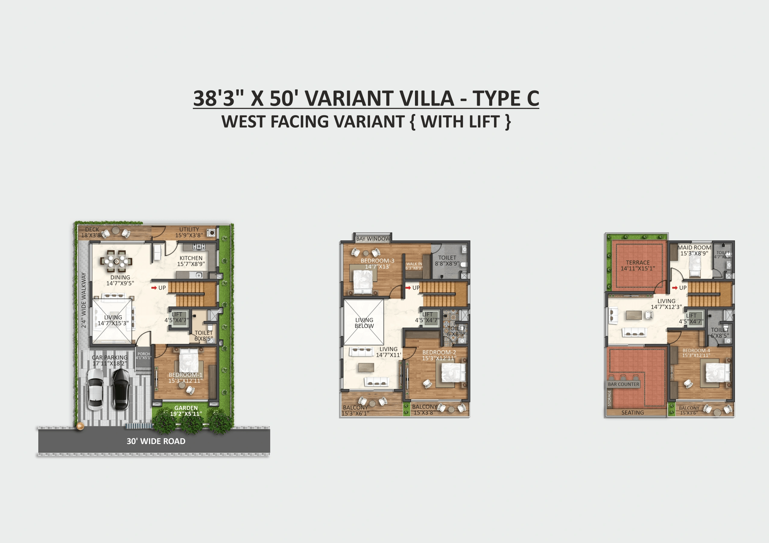 Ruchira Villa Feliz Unit plan - 1872 sq.ft.