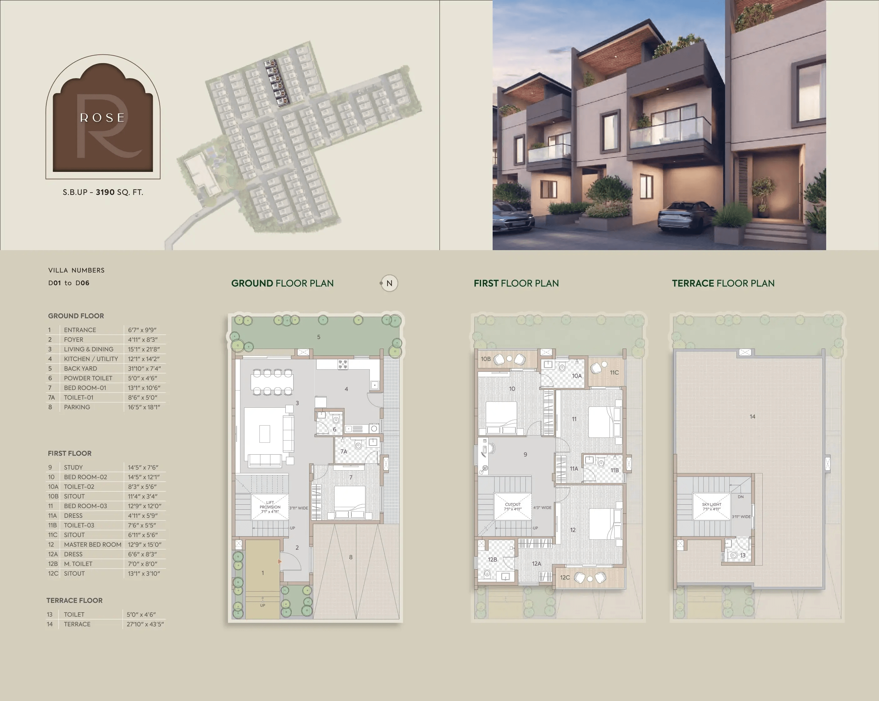 Unit plan - 1823 sq.ft.