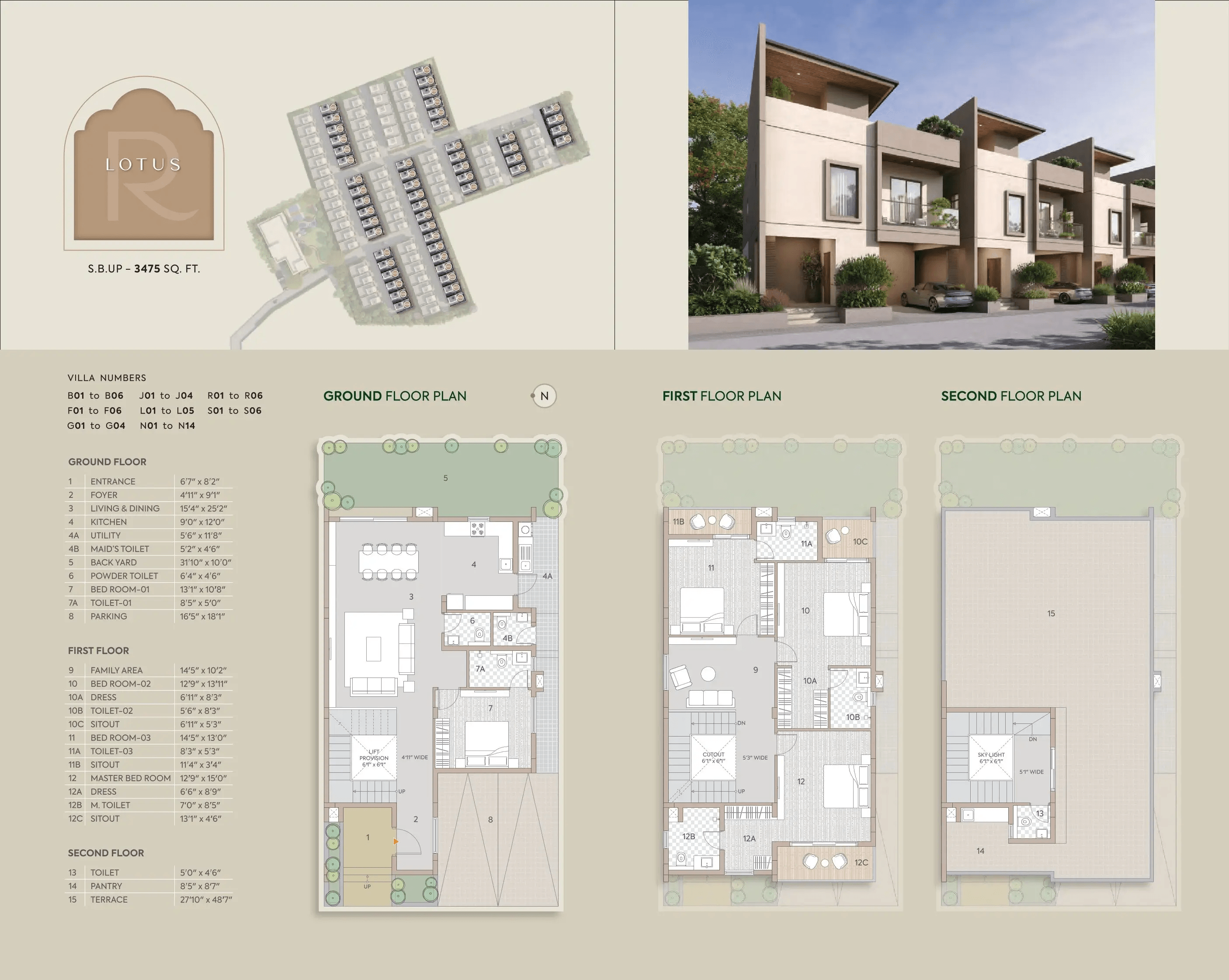 Goyal&Co Riviera Glade Unit plan - 1999 sq.ft.