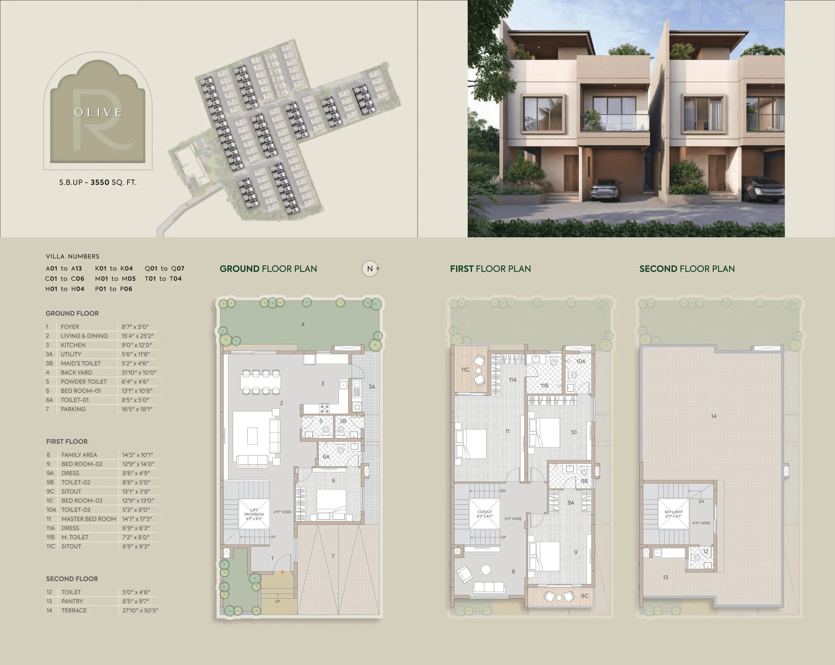 Goyal&Co Riviera Glade Unit plan - 1999 sq.ft.