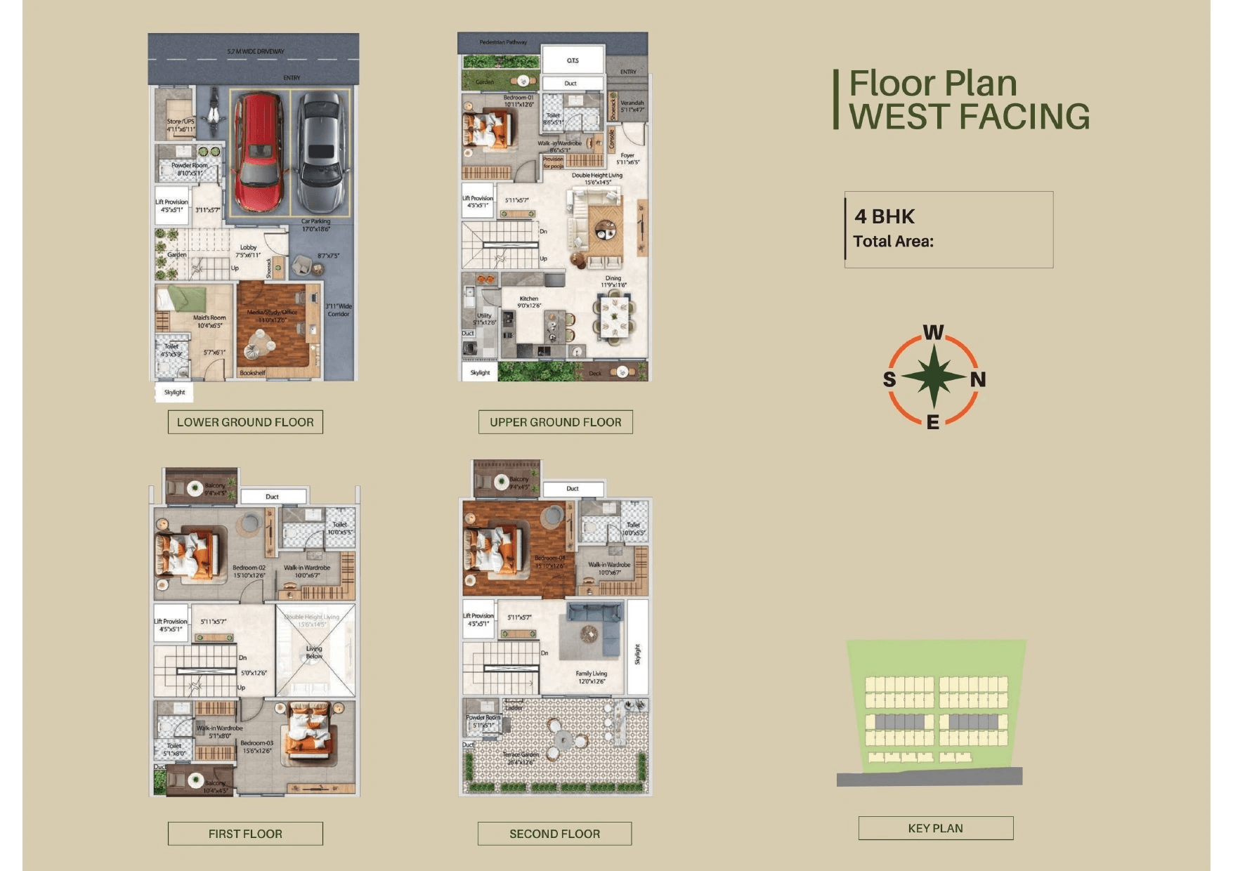 Rainbow Mayfair Unit plan - 3179 sq.ft.