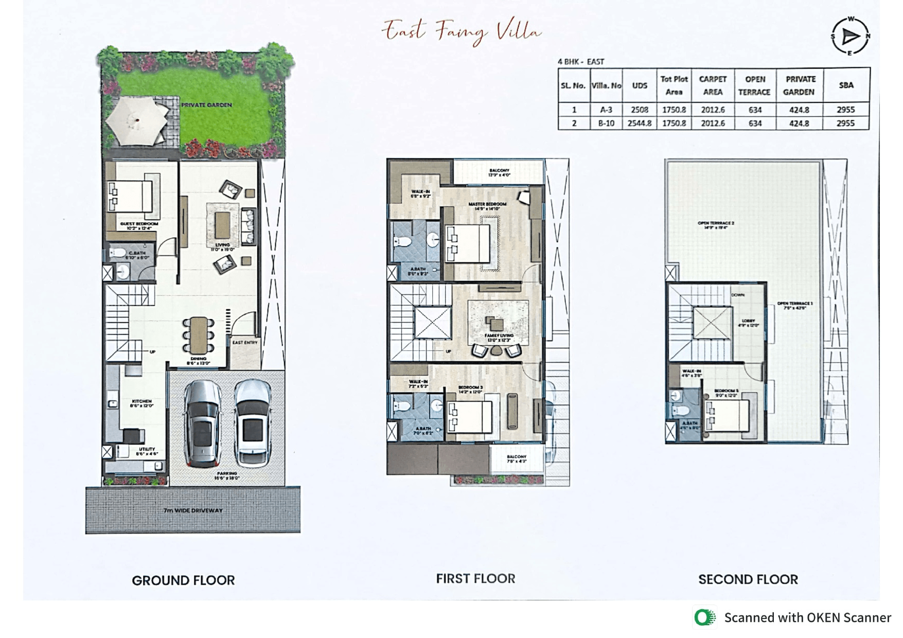 Unit plan - 2012 sq.ft.