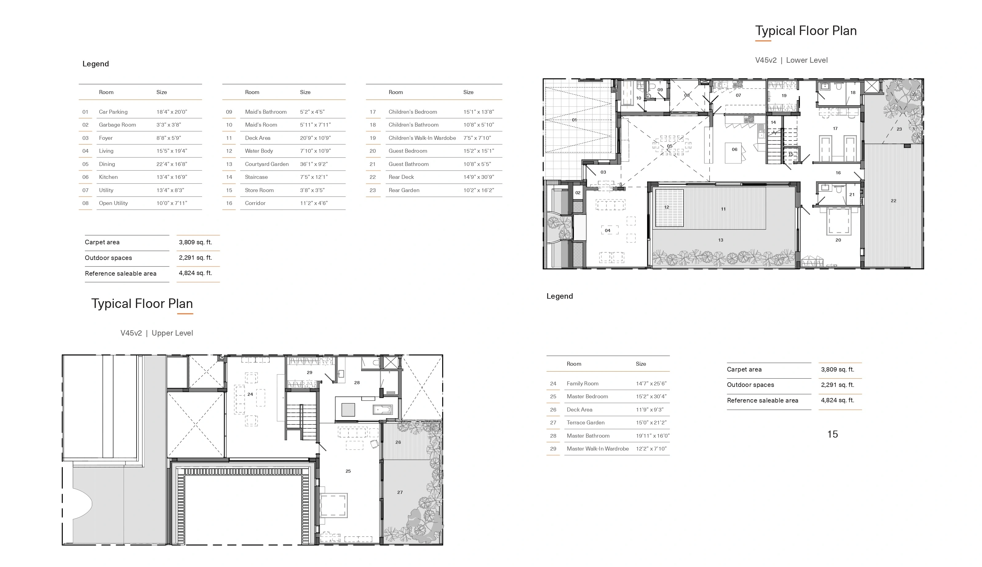 Total Environment After The Rain Unit plan - 3809 sq.ft.