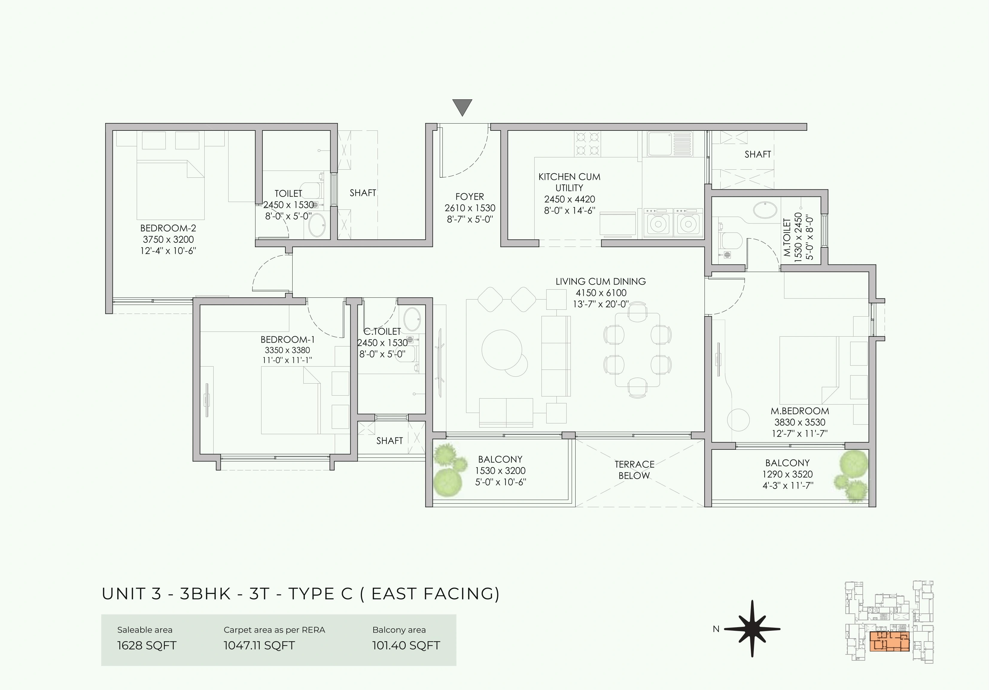NBR Soul of the Seasons Unit plan - 1139 sq.ft.