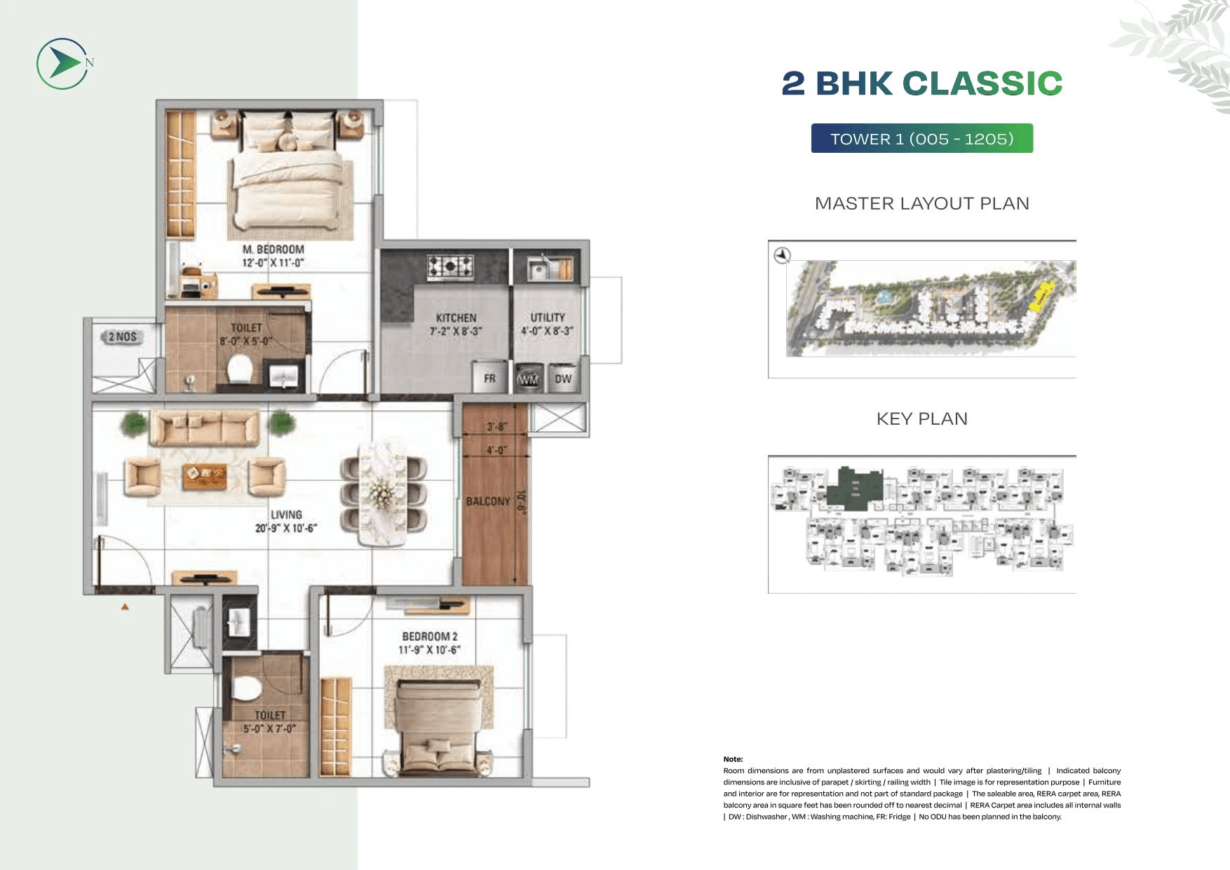 Unit plan - 777 sq.ft.