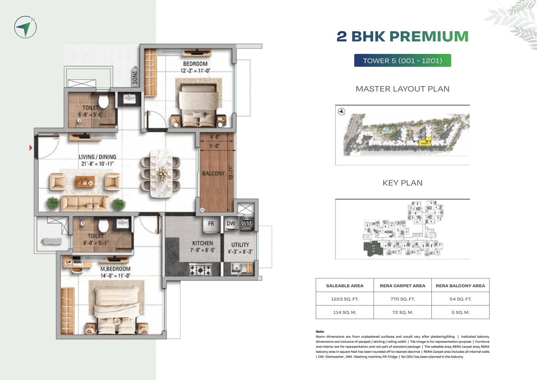 TVS Altura Unit plan - 856 sq.ft.