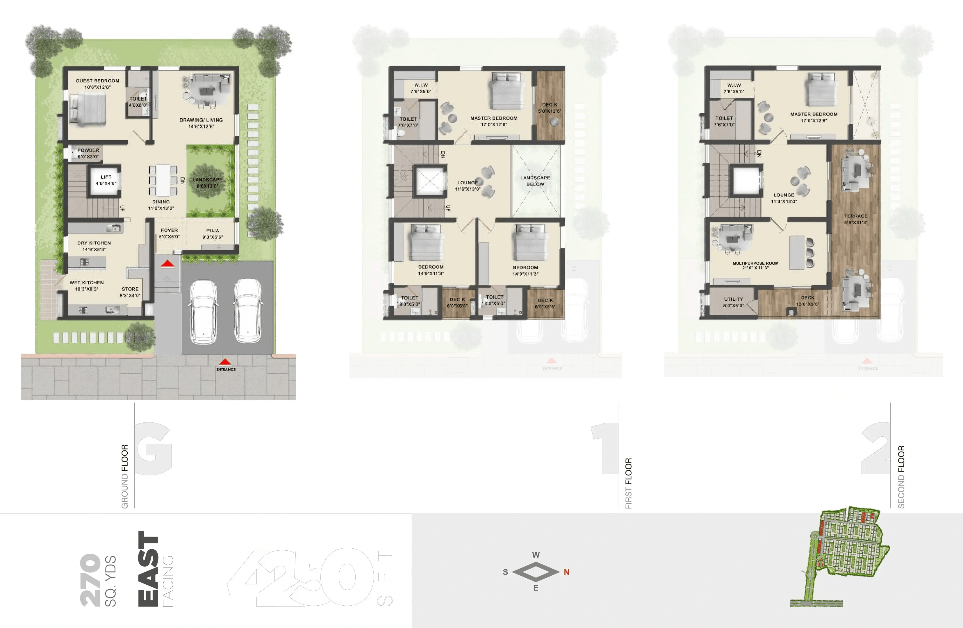 Speed Infra Constella Unit plan - 2957 sq.ft.