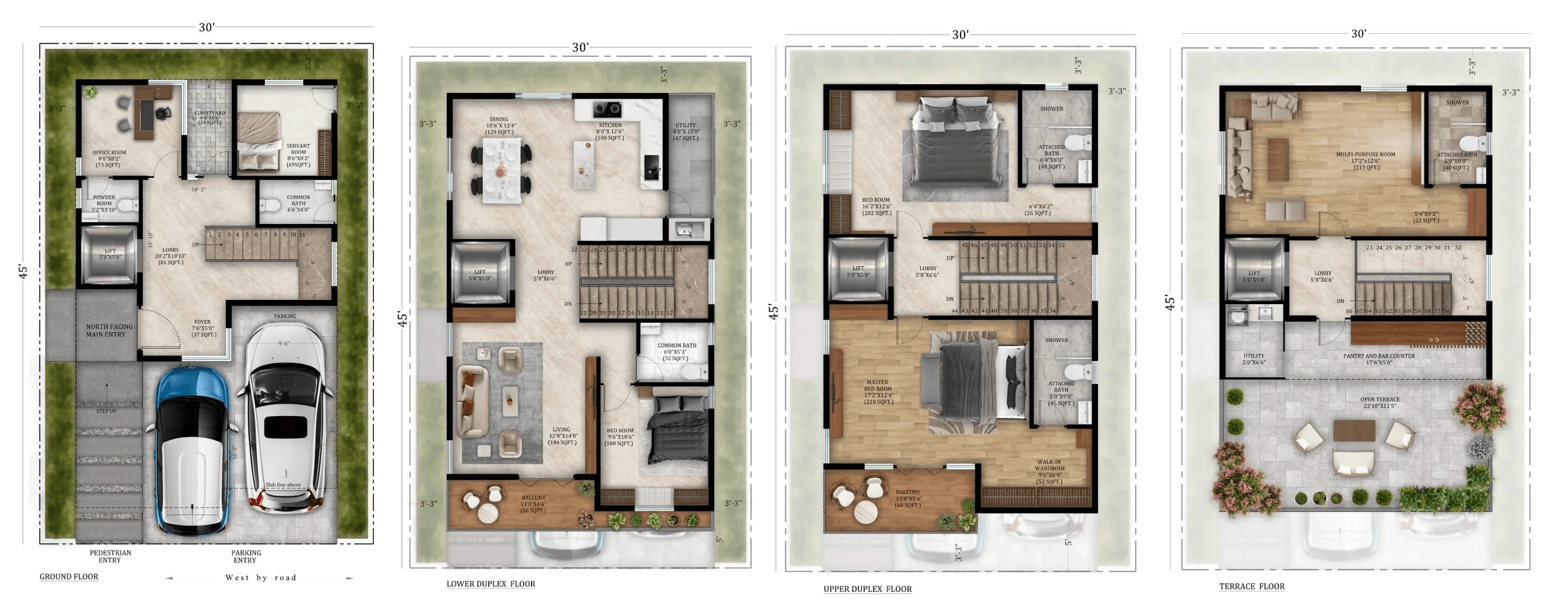 MJ Terra Vista Unit plan - 1765 sq.ft.