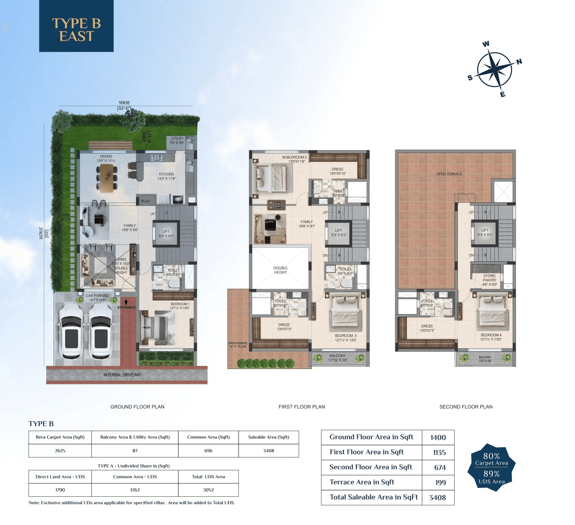 TVH Bay Villa Unit plan - 2625 sq.ft.