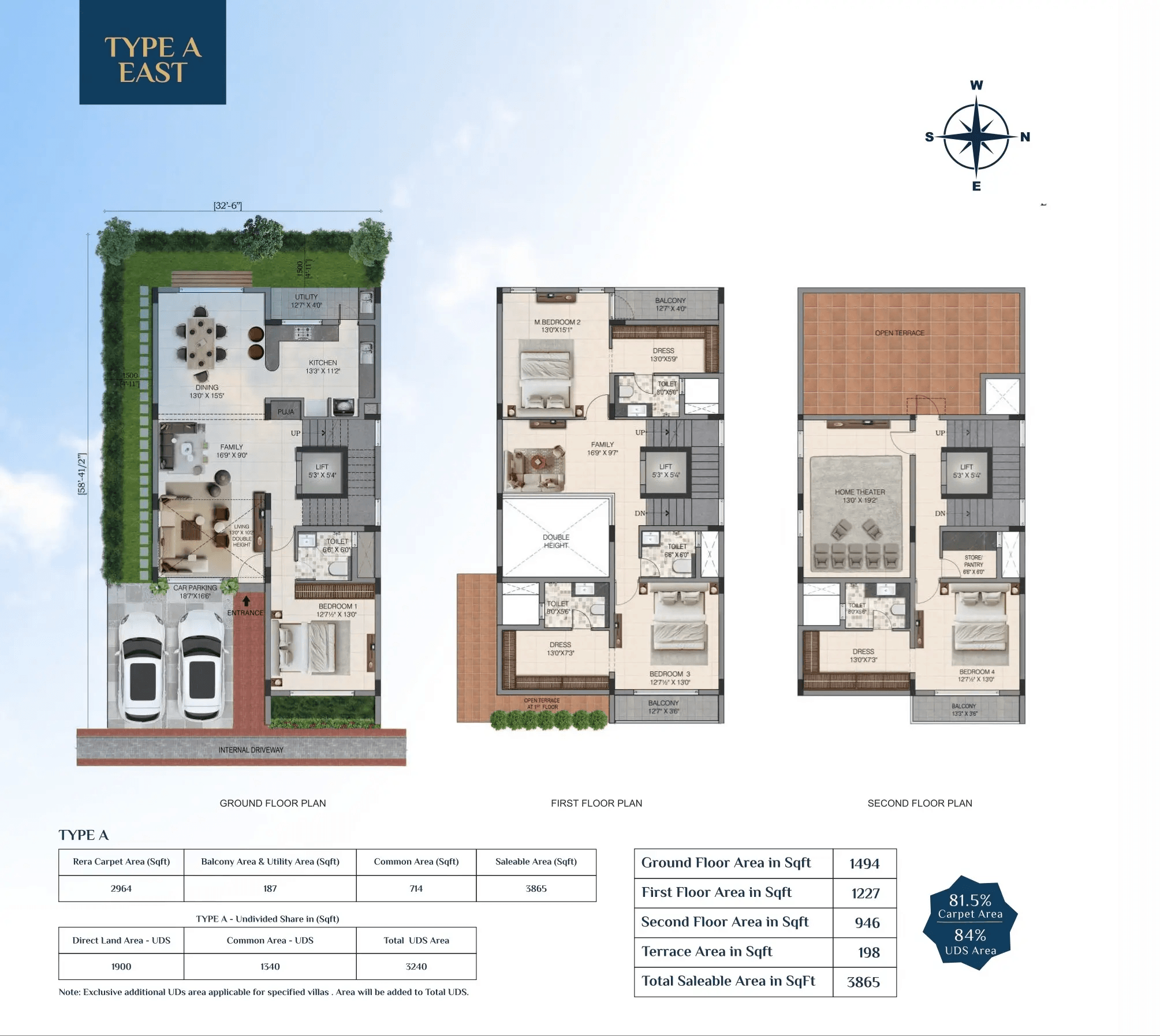 TVH Bay Villa Unit plan - 2969 sq.ft.