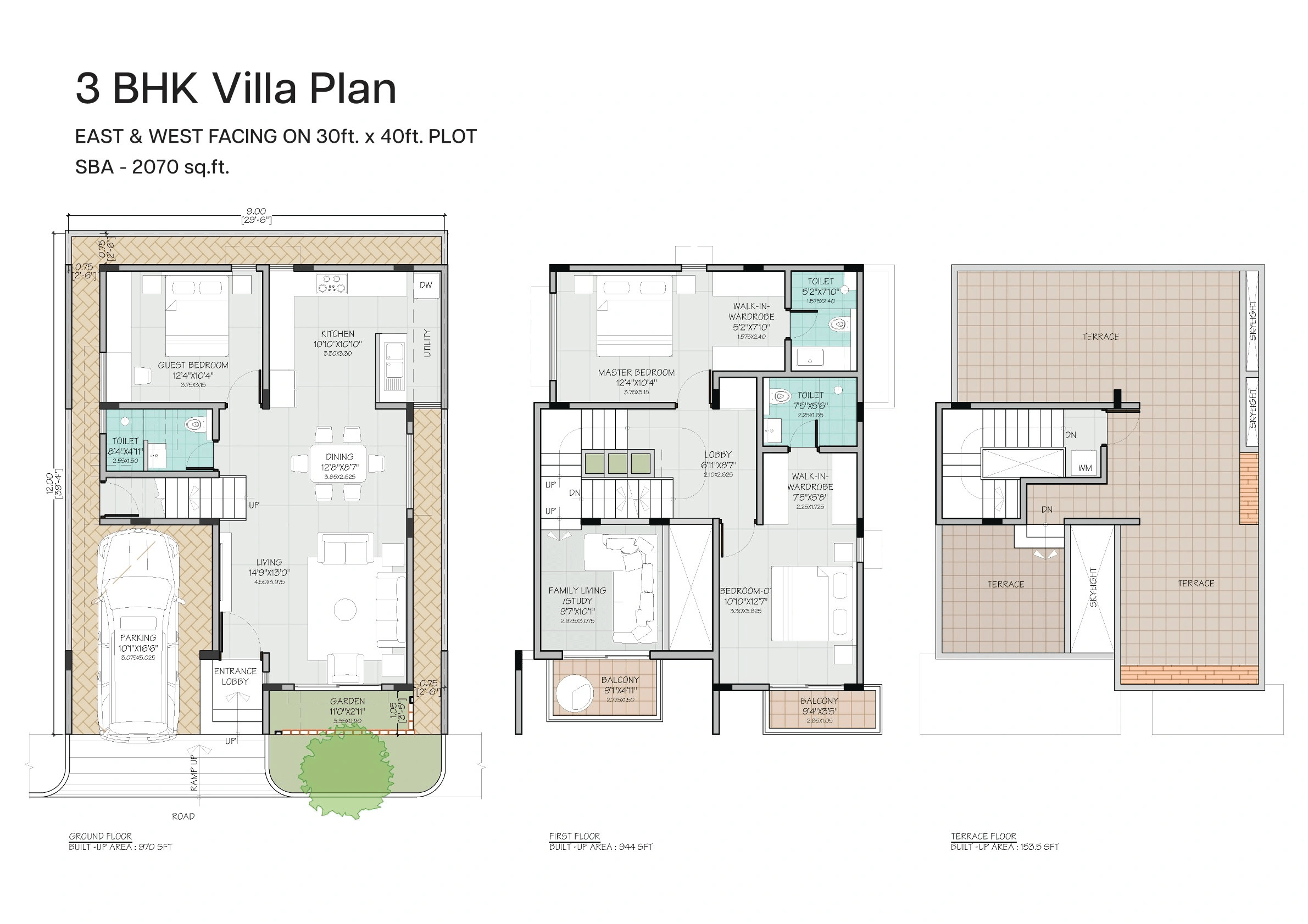 Oxyrich Unit plan - 1500 sq.ft.