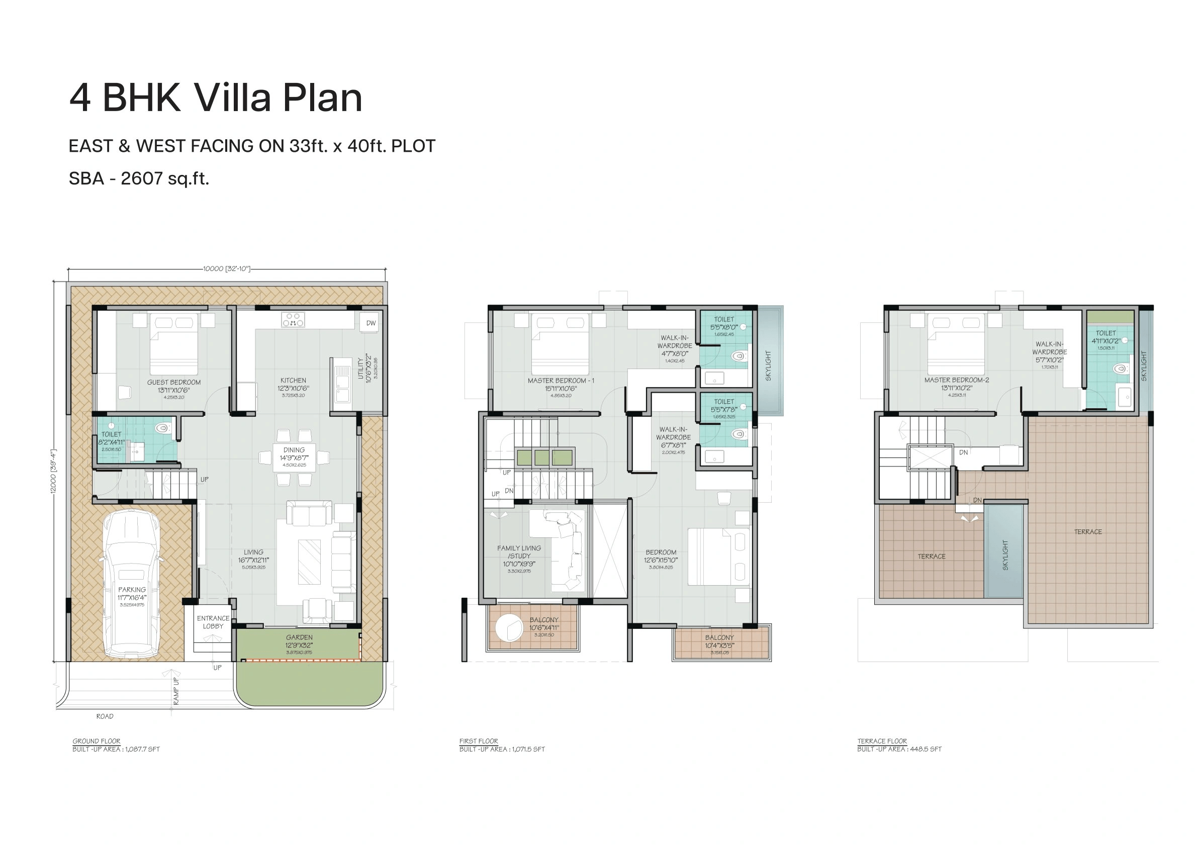 Oxyrich Unit plan - 1500 sq.ft.