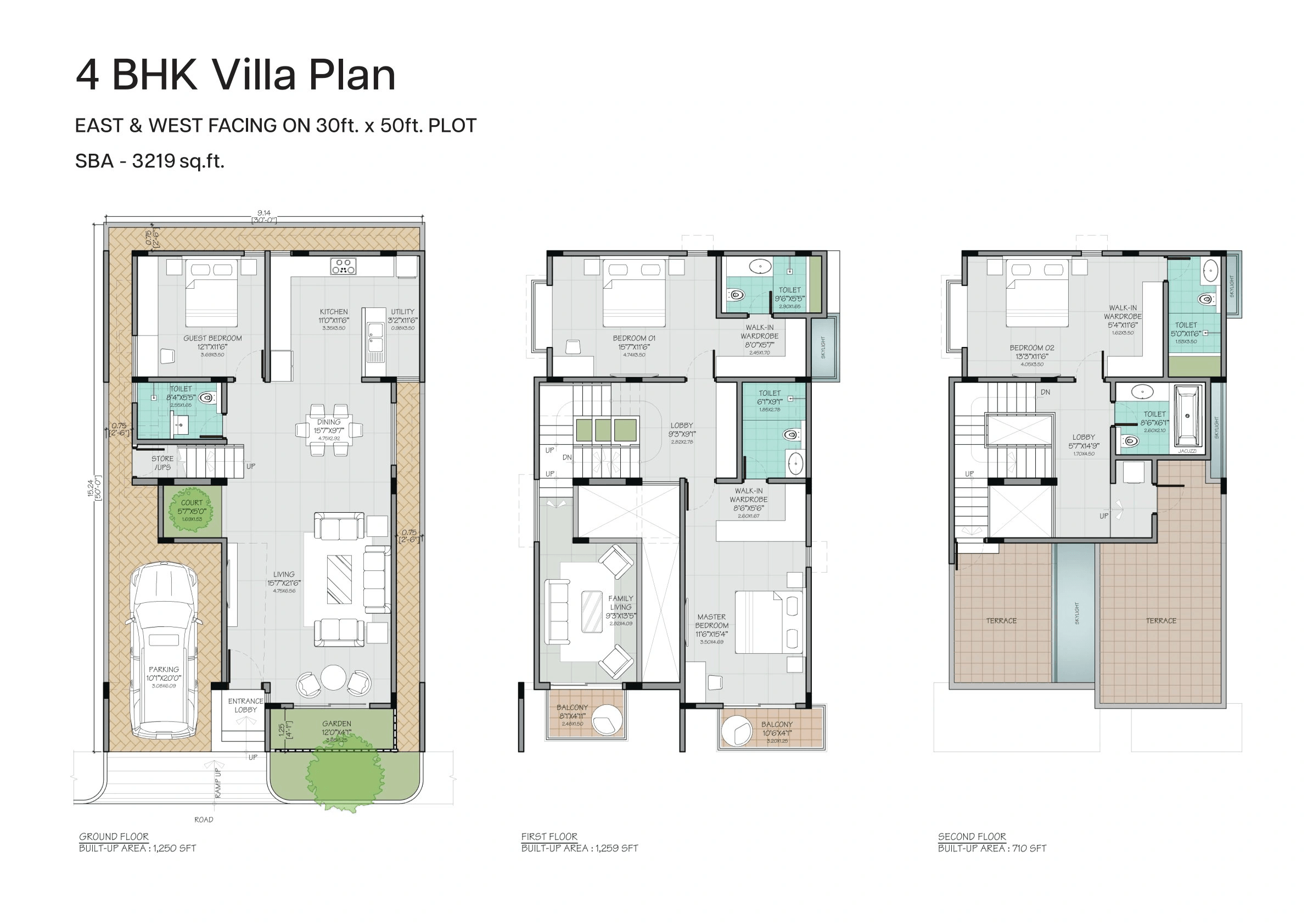 Oxyrich Unit plan - 1640 sq.ft.