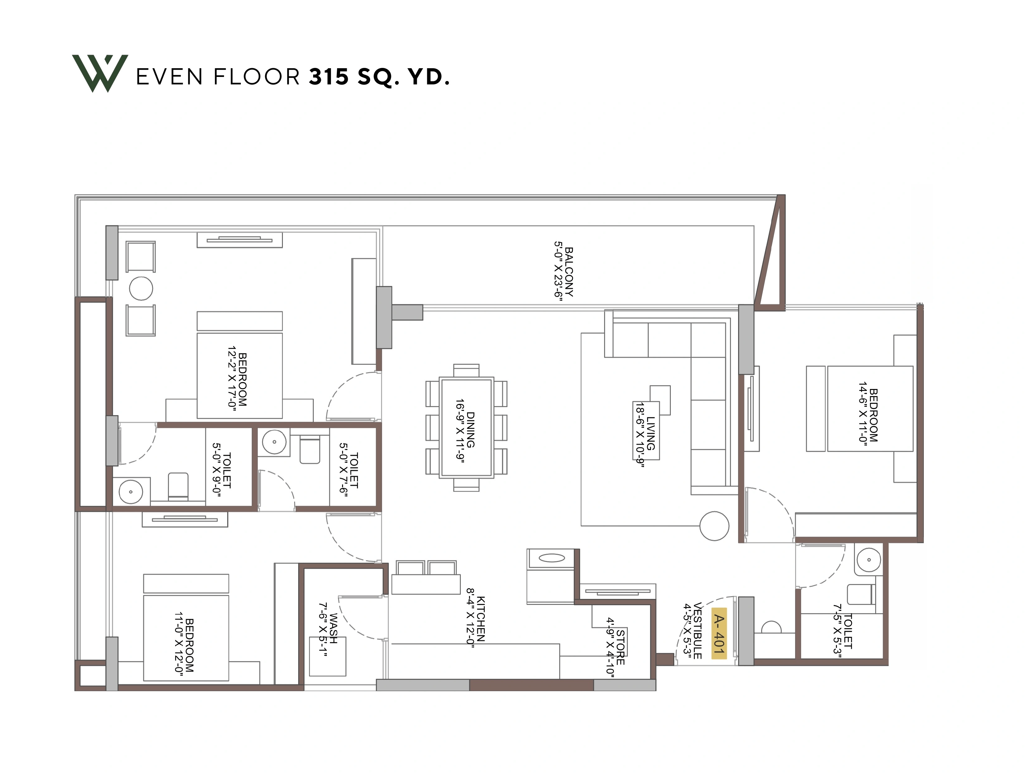 Unit plan - 1474 sq.ft.