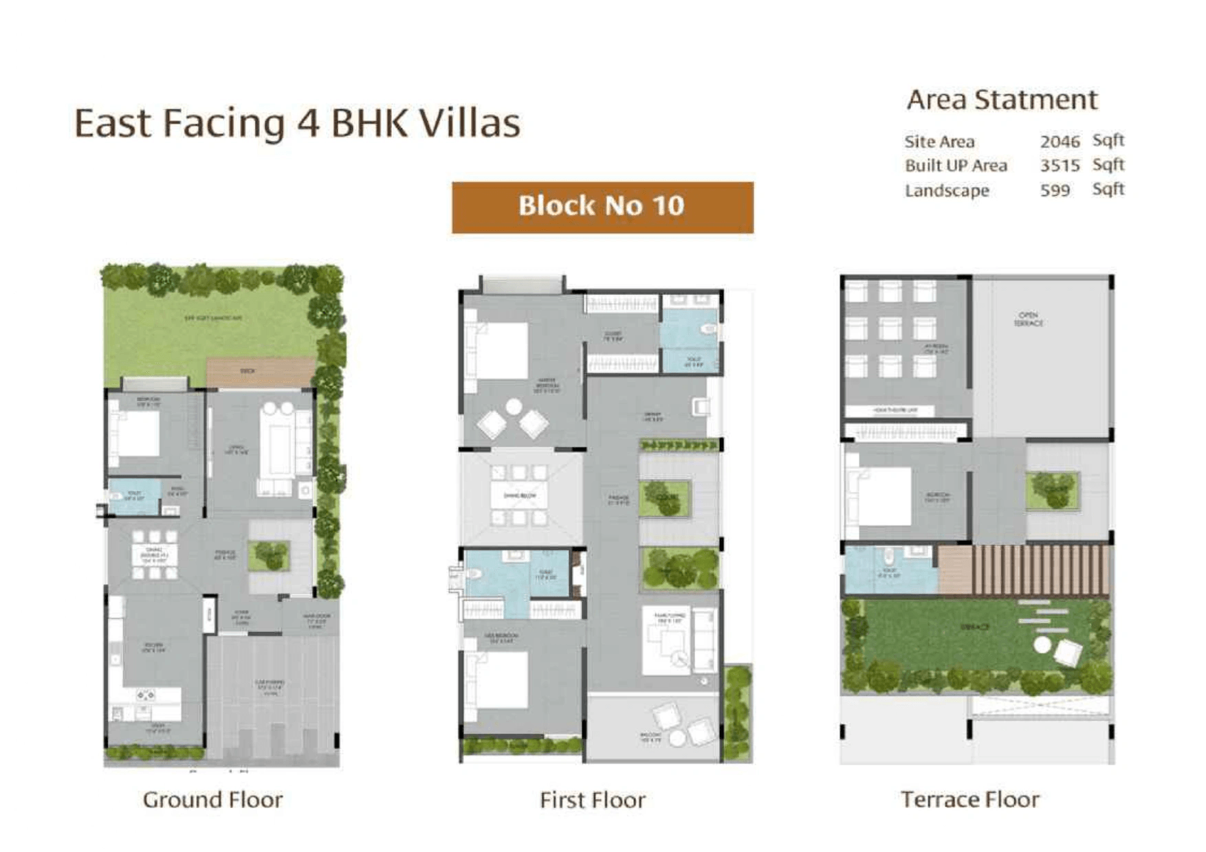 Gravity Smera Gardens Unit plan - 2046 sq.ft.