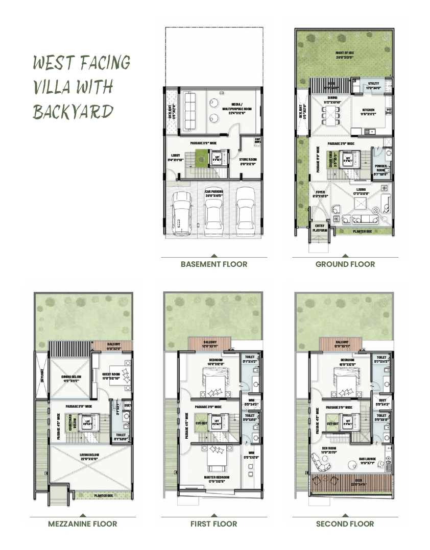 Bandu Eco Crest Unit plan - 1107 sq.ft.