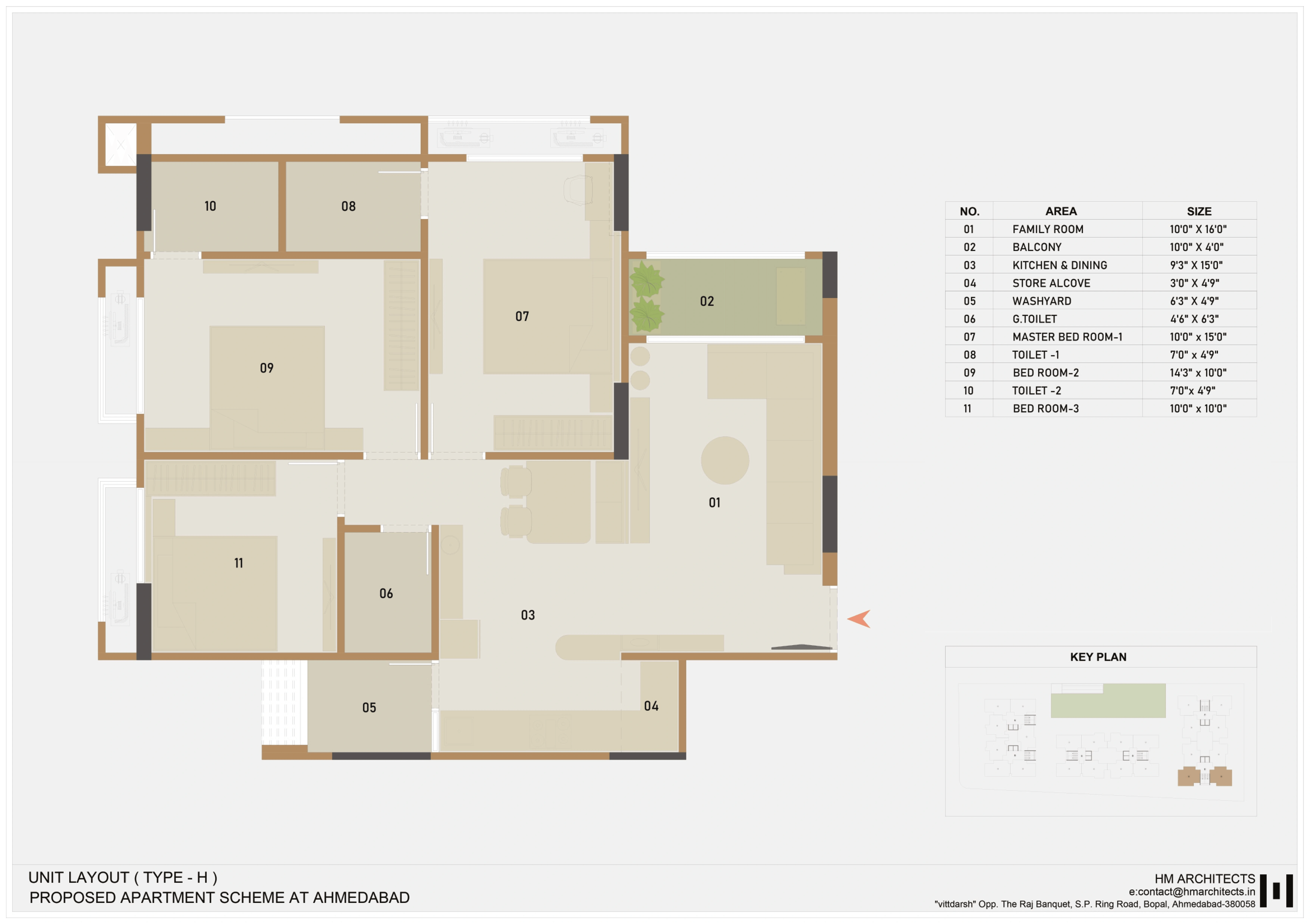 Sun New Unit plan - 913 sq.ft.