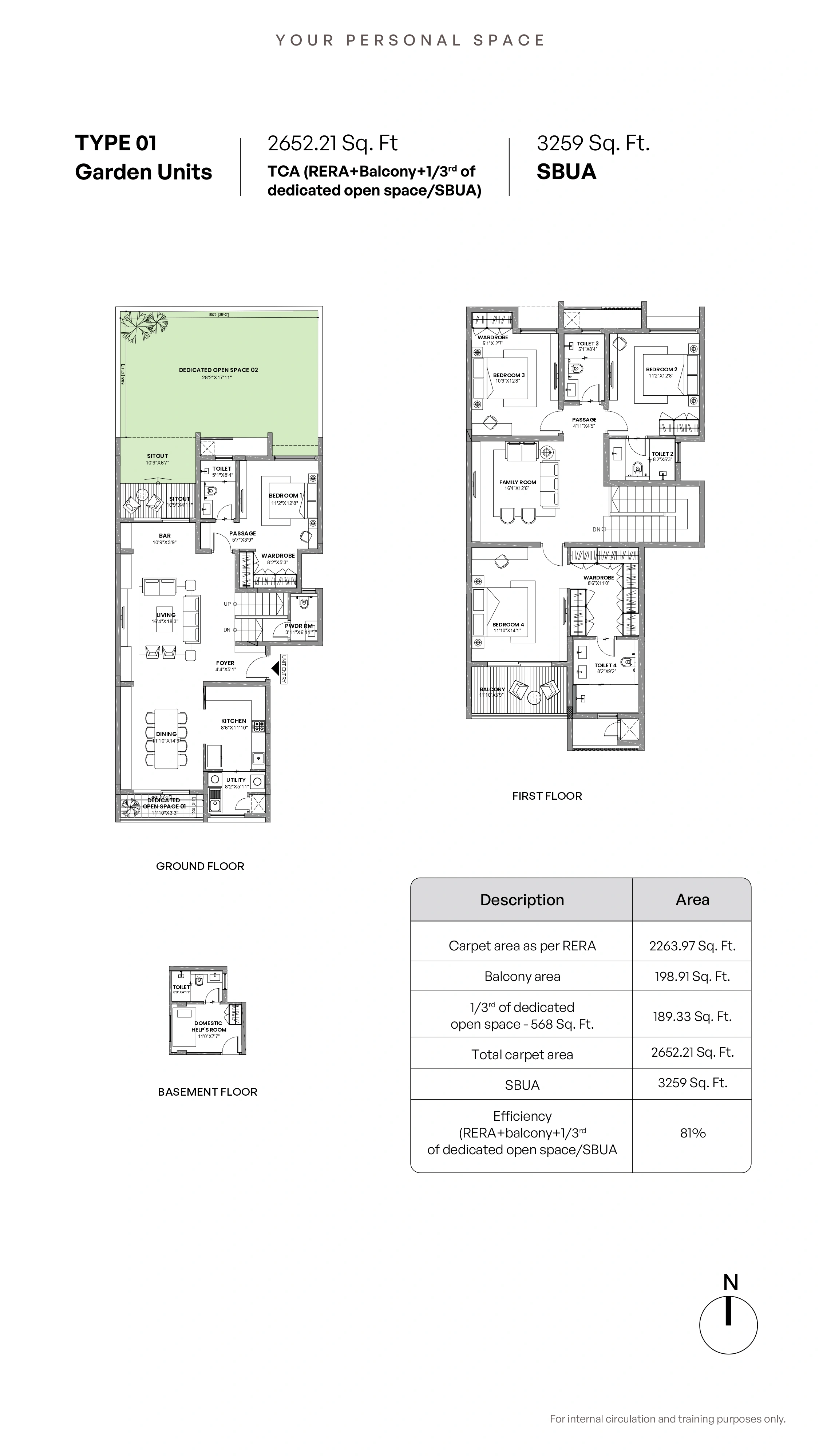 Unit plan - 2652 sq.ft.