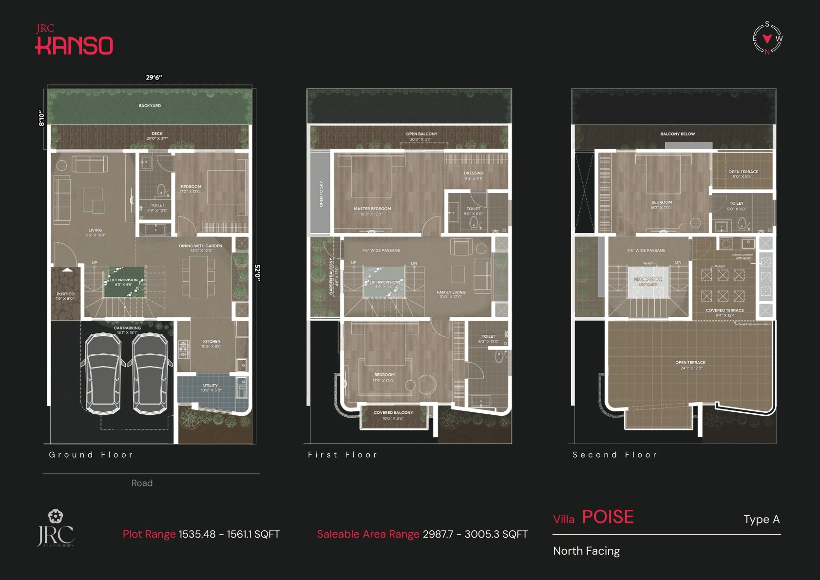 JRC Kanso Unit plan - 1467 sq.ft.