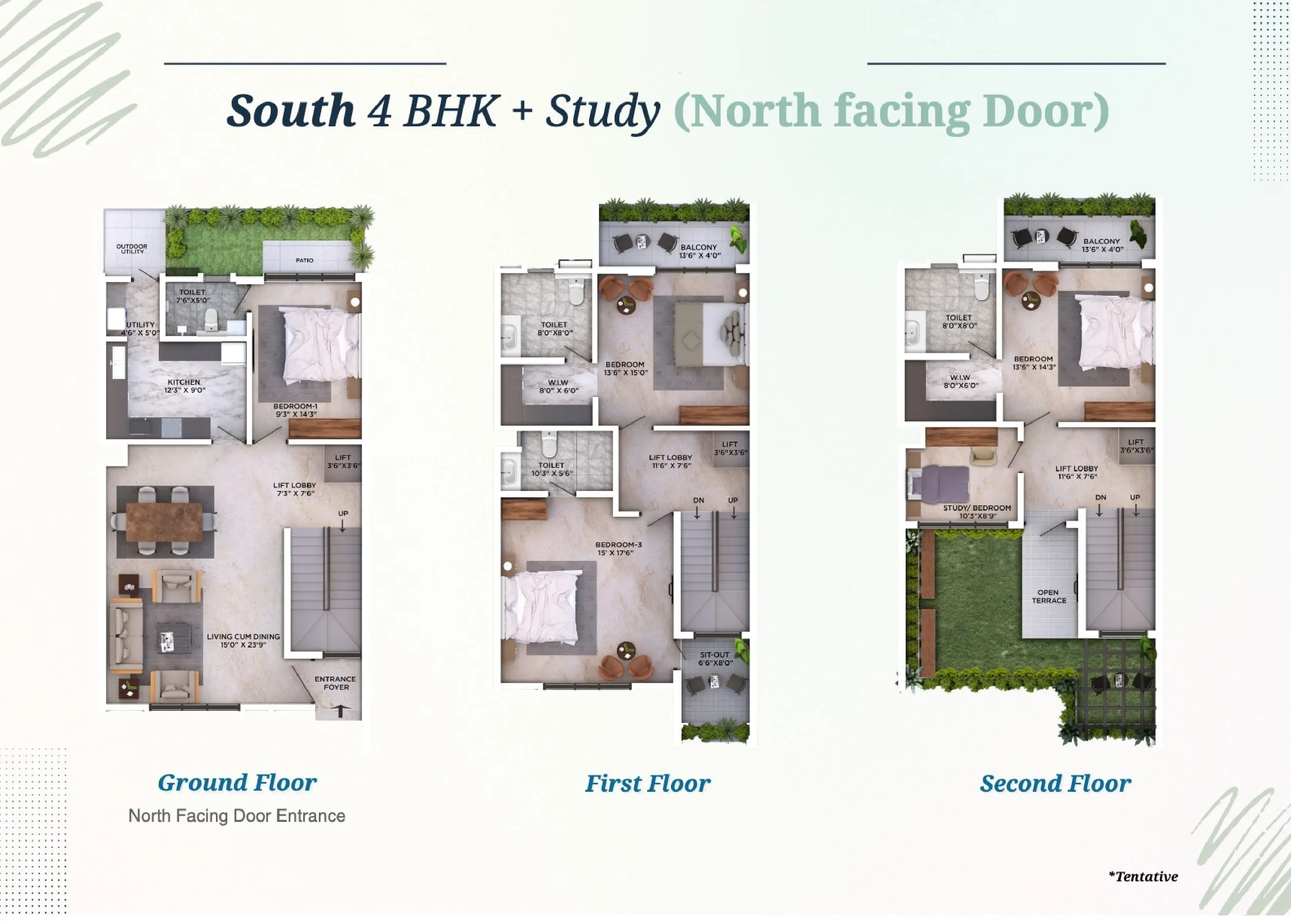 Navavedam Suncrest Unit plan - 2567 sq.ft.