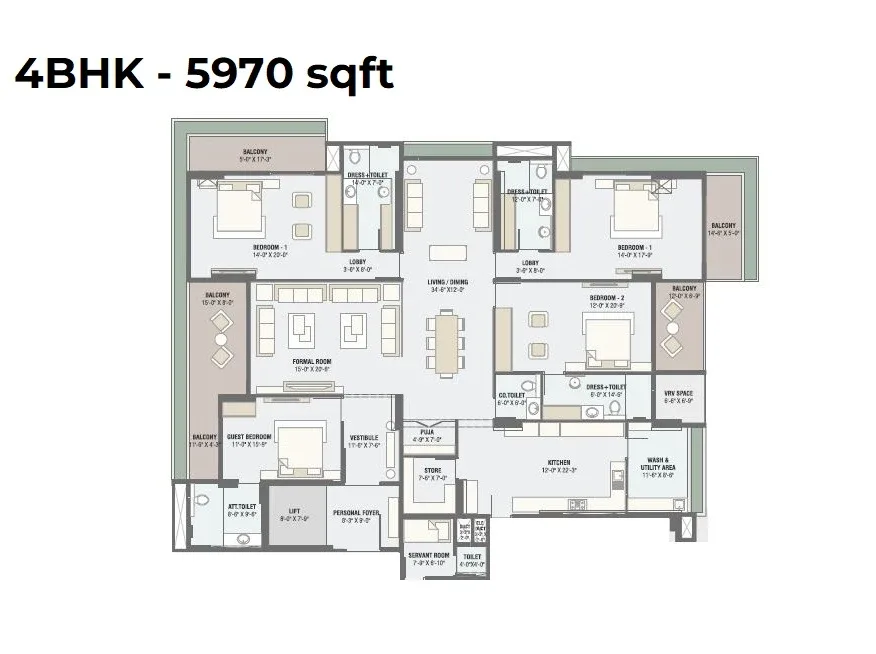 Unit plan - 3283 sq.ft.